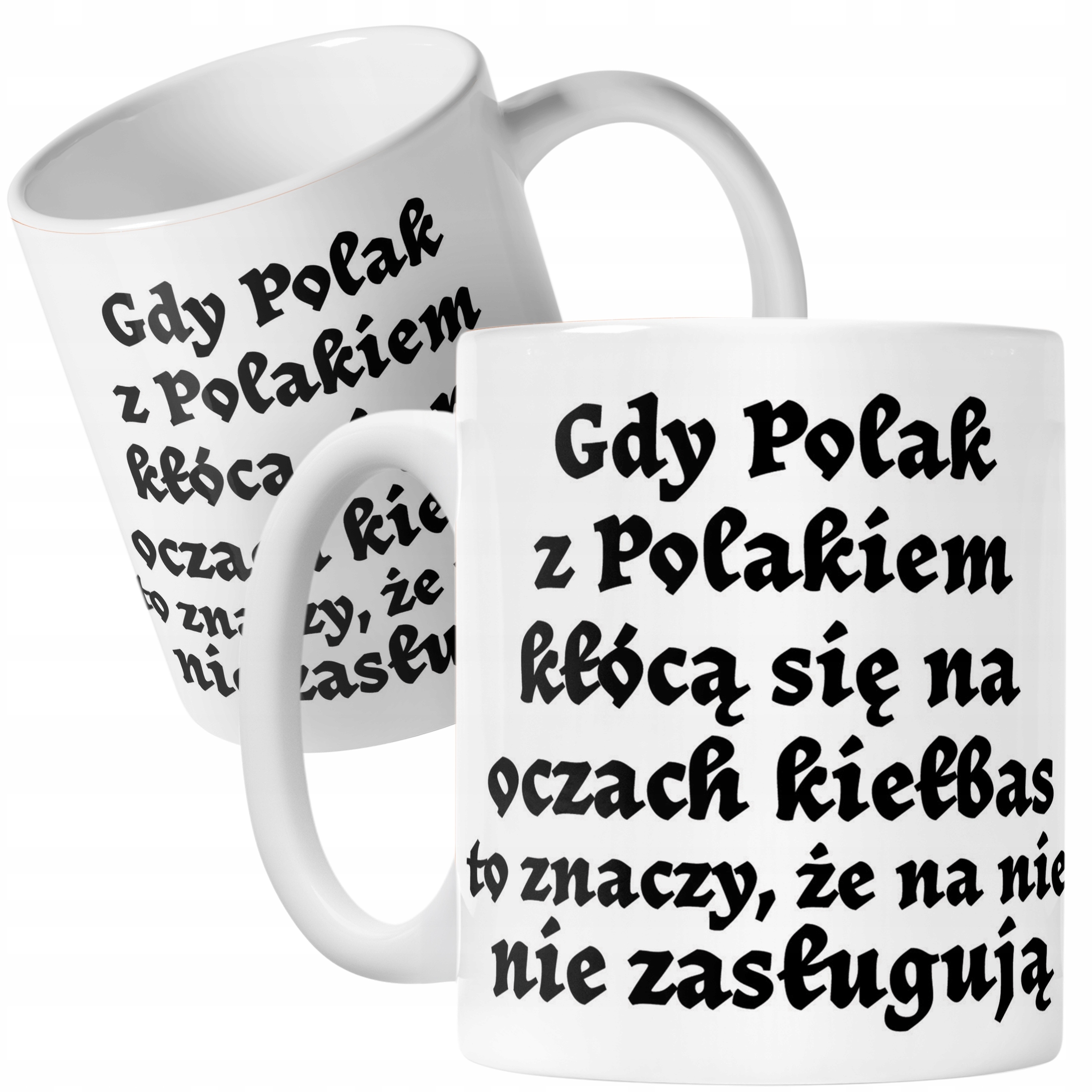 Kubek ceramiczny 1670 Gdy Polak z Polakiem Dla Fanów Serialu Prezent