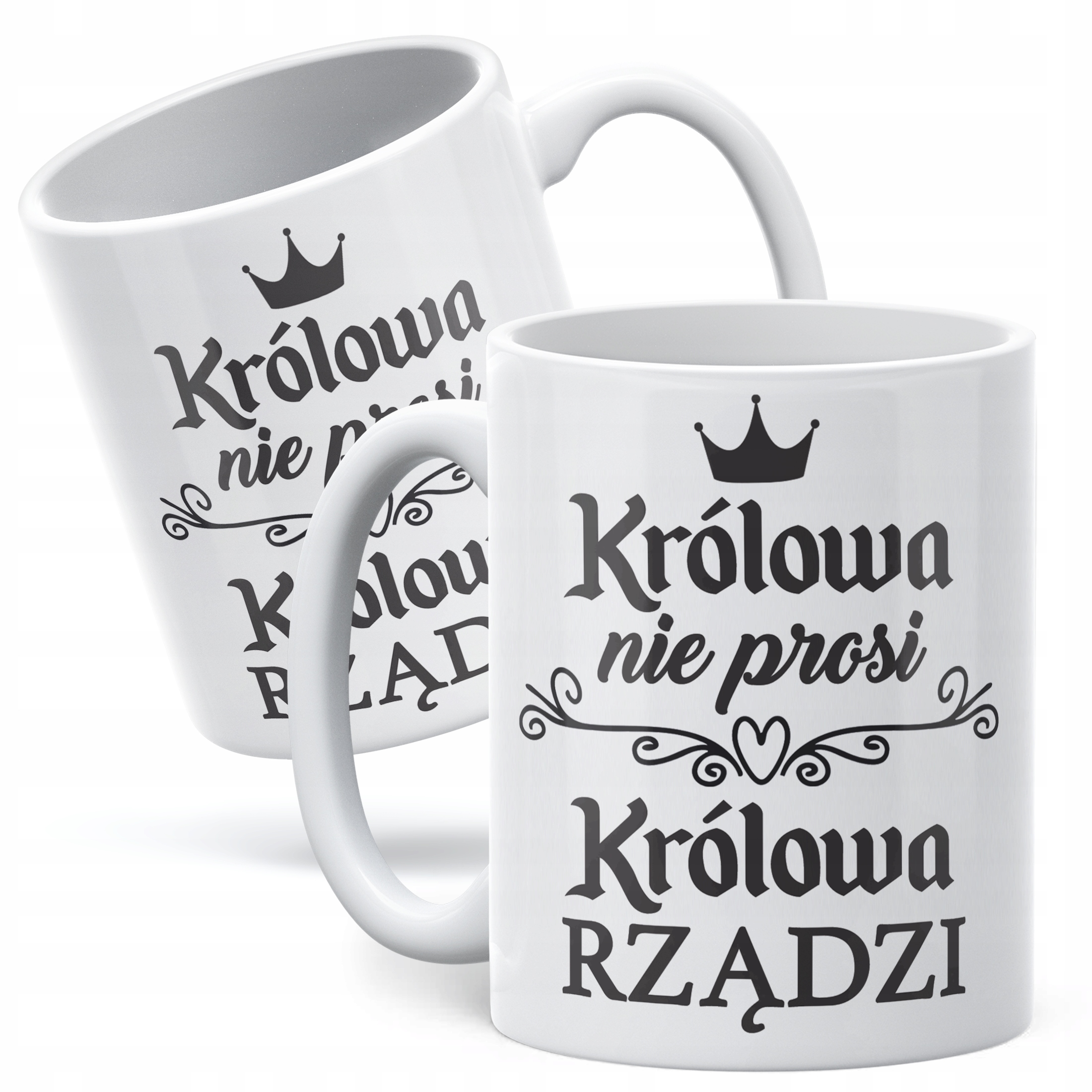 Kubek ceramiczny Dzień Kobiet Królowa Rządzi Prezent Dla Kobiety