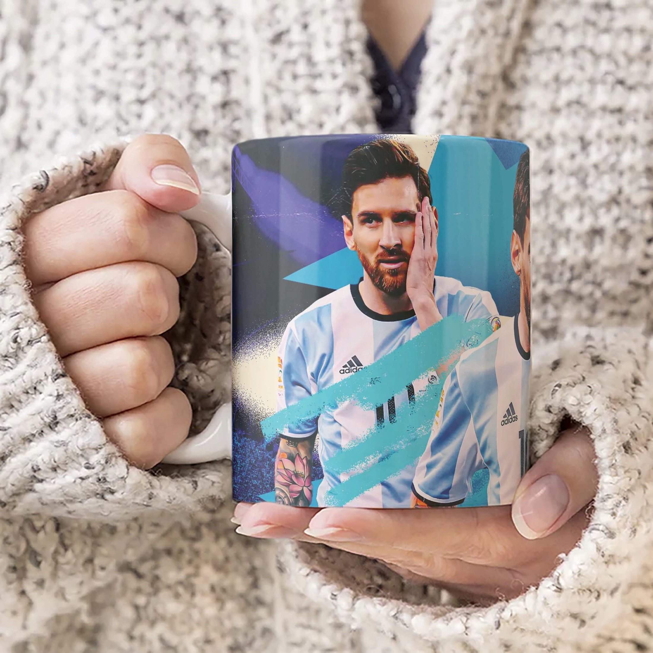 Kubek Lionel Messi dla fanów Argentyna dla kibica na prezent
