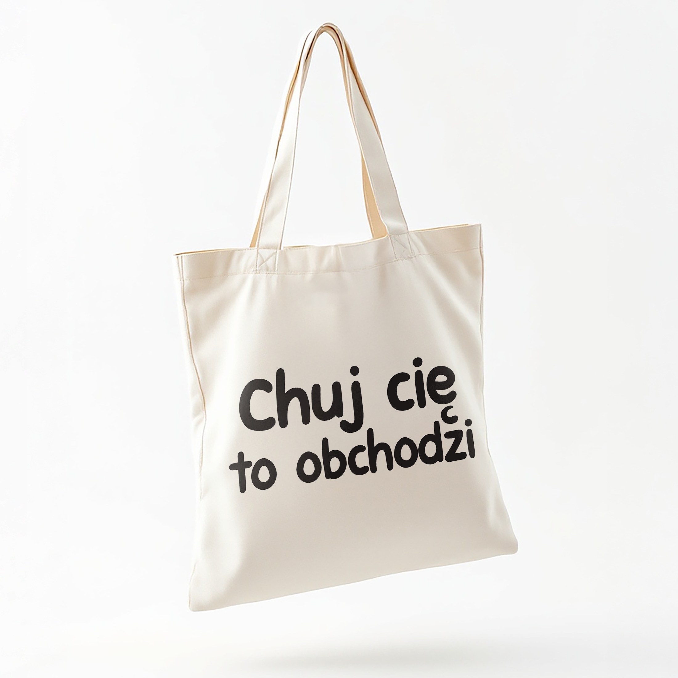 Torba bawełniana na zakupy Ch*j Cię To Obchodzi Zabawny Prezent