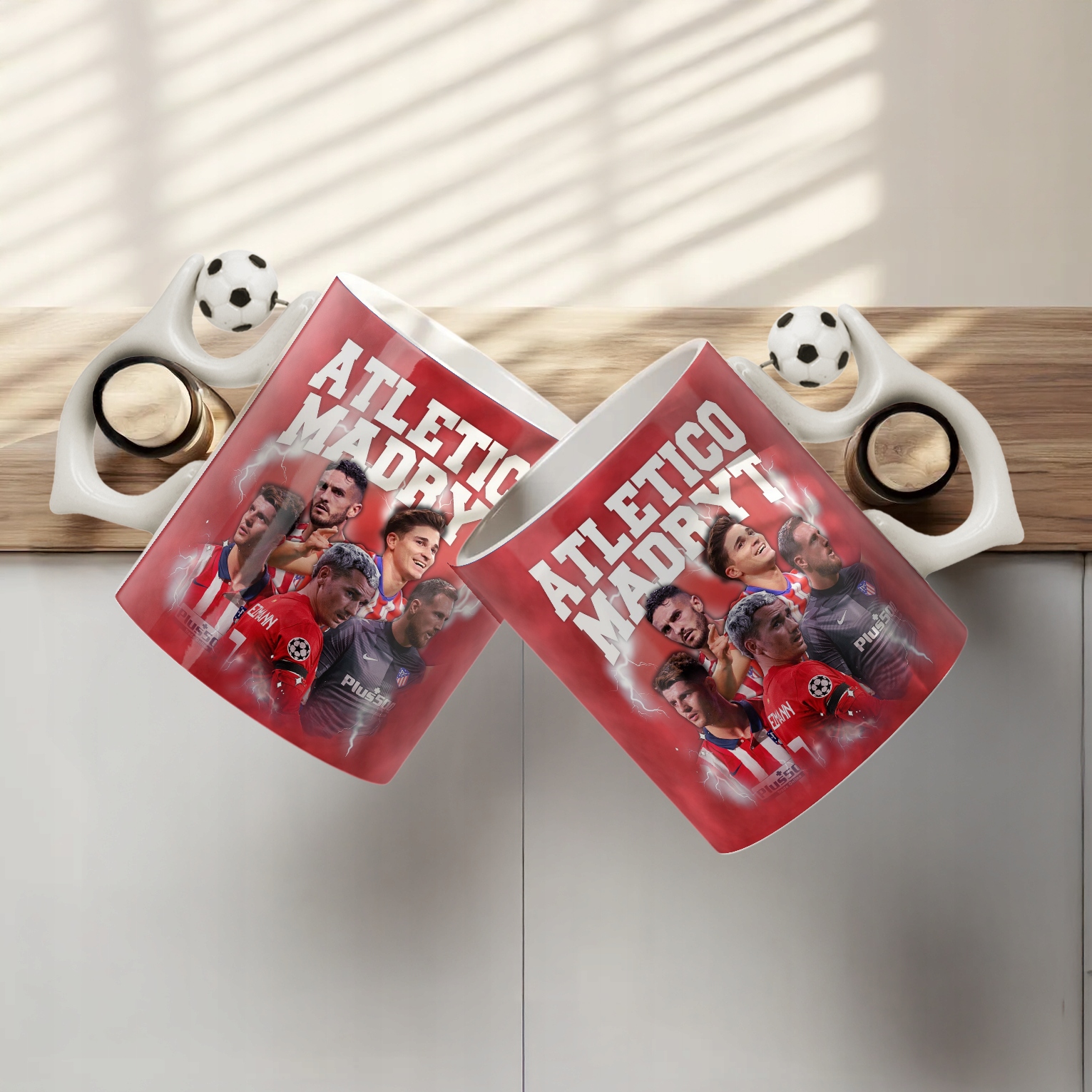 Kubek piłkarski Atlético Madryt Griezmann Morata Koke Oblak Oblak