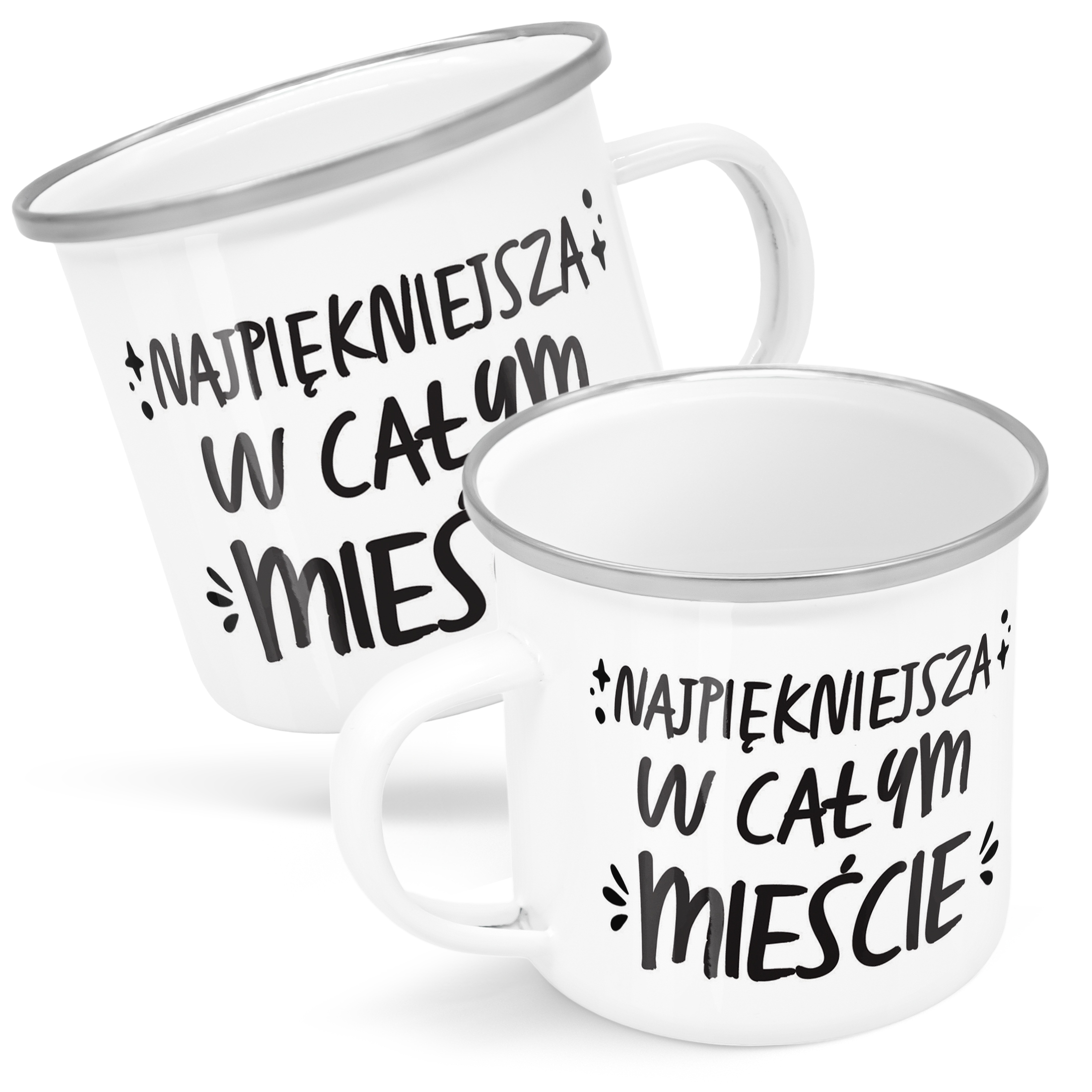 Emaliowany Kubek Garnuszek Dzień Kobiet Dla Kobiety Prezent Upominek