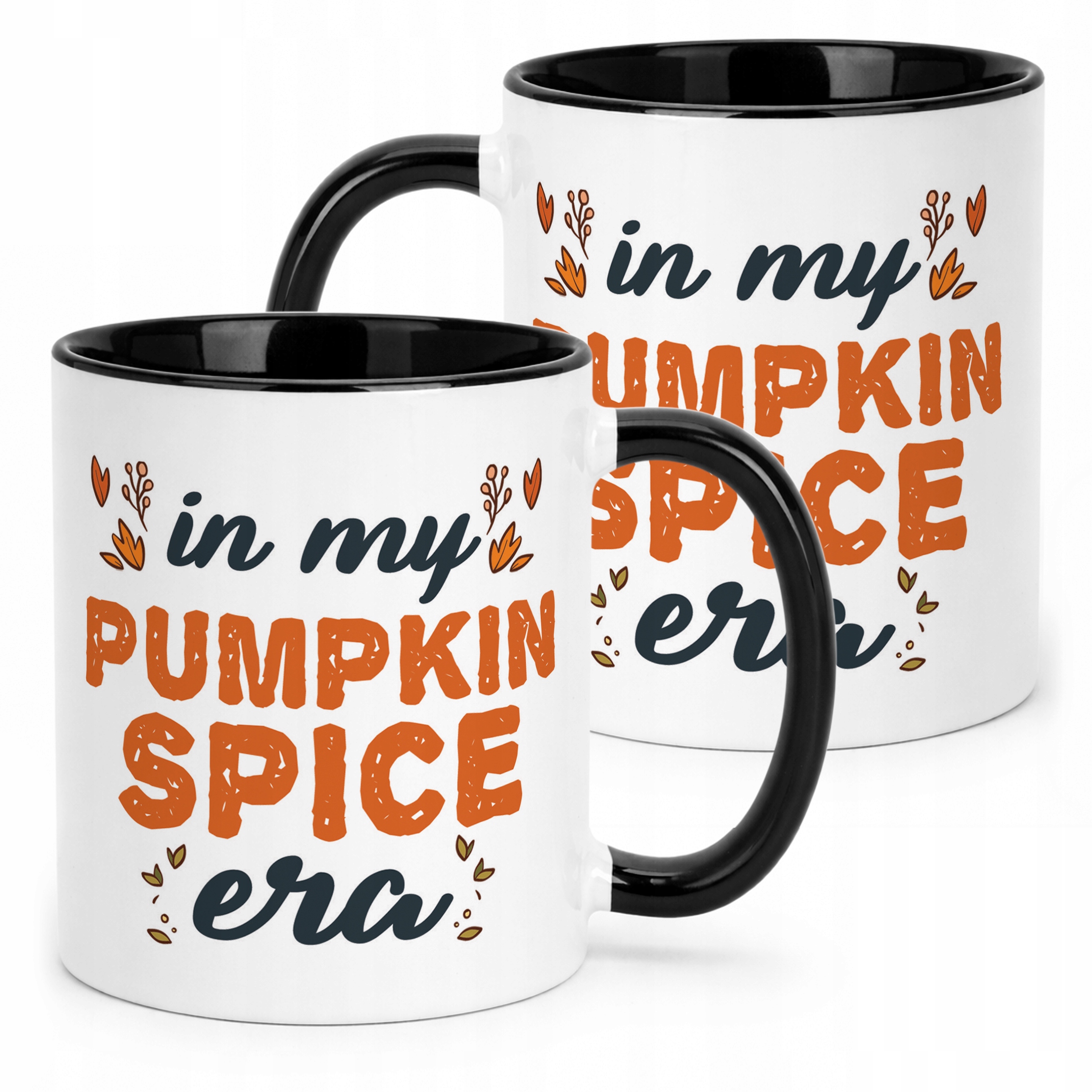 Kubek Czarny Jesienny Jesień In My Pumpkin Spice Era Dynia Prezent
