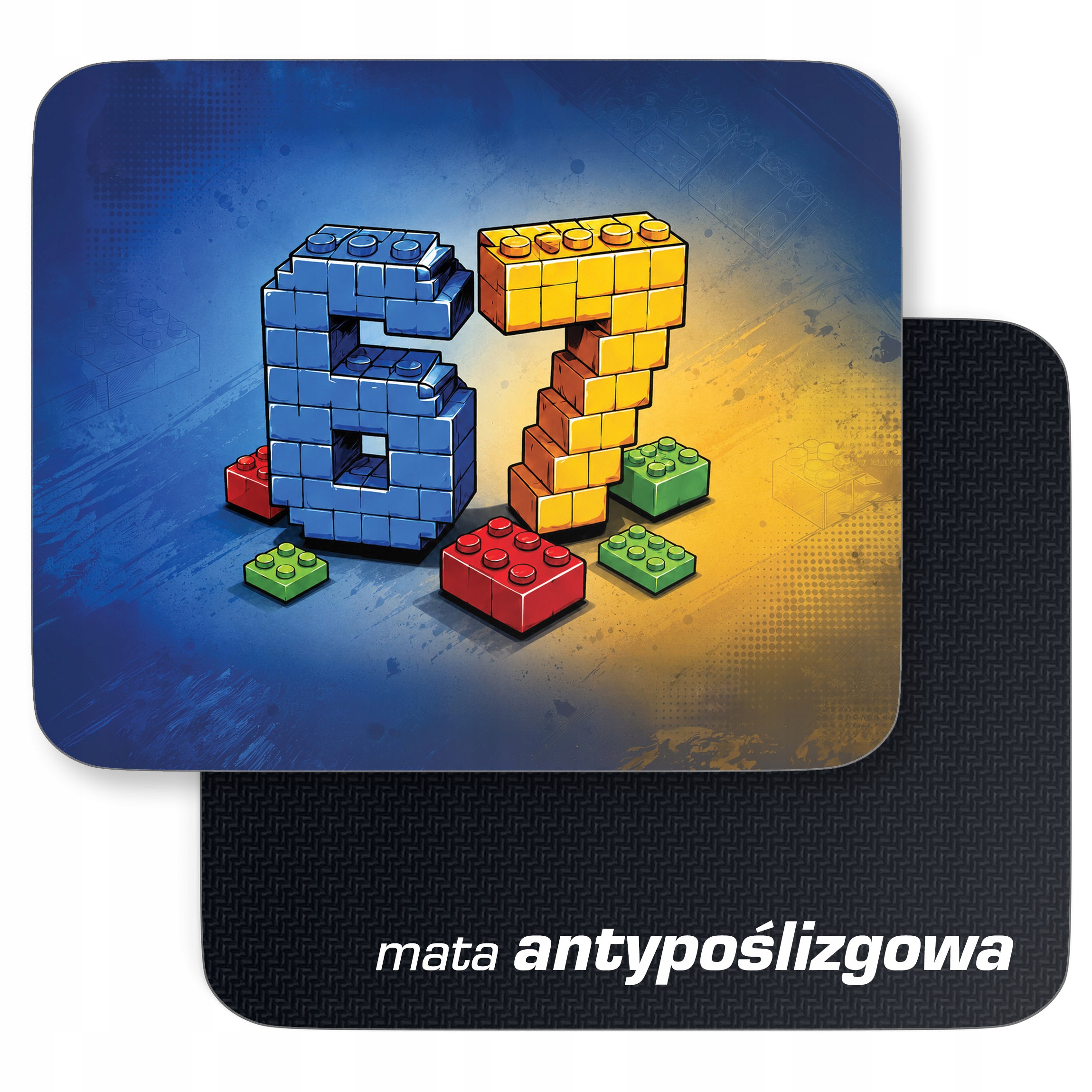 Podkładka pod mysz z nadrukiem 67 Six Seven dla graczy