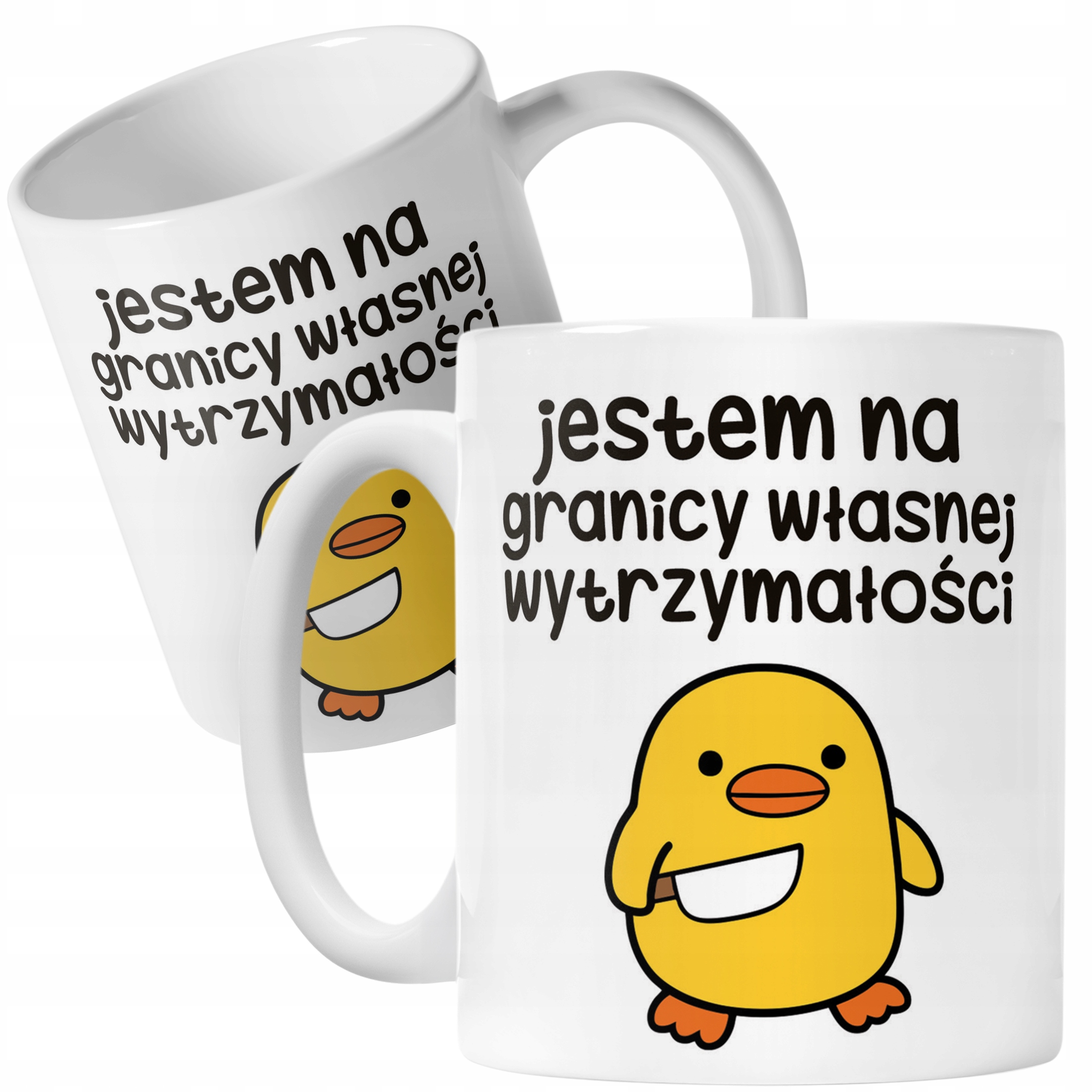 Kubek ceramiczny Jestem Na Granicy Śmieszny Zabawny Prezent