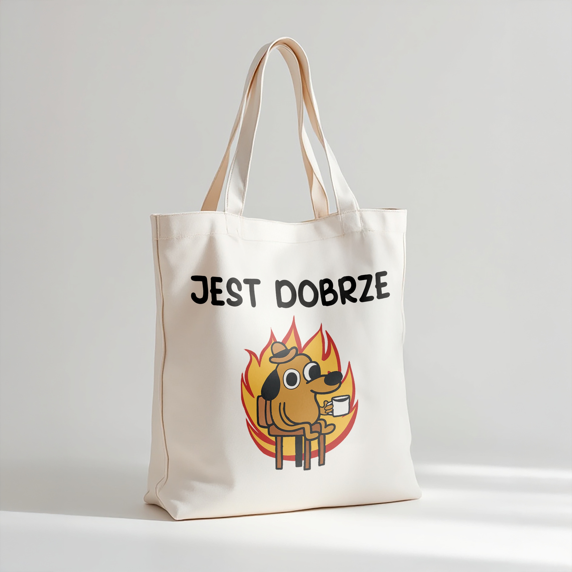 Torba bawełniana premium Jest Dobrze Zabawny Prezent