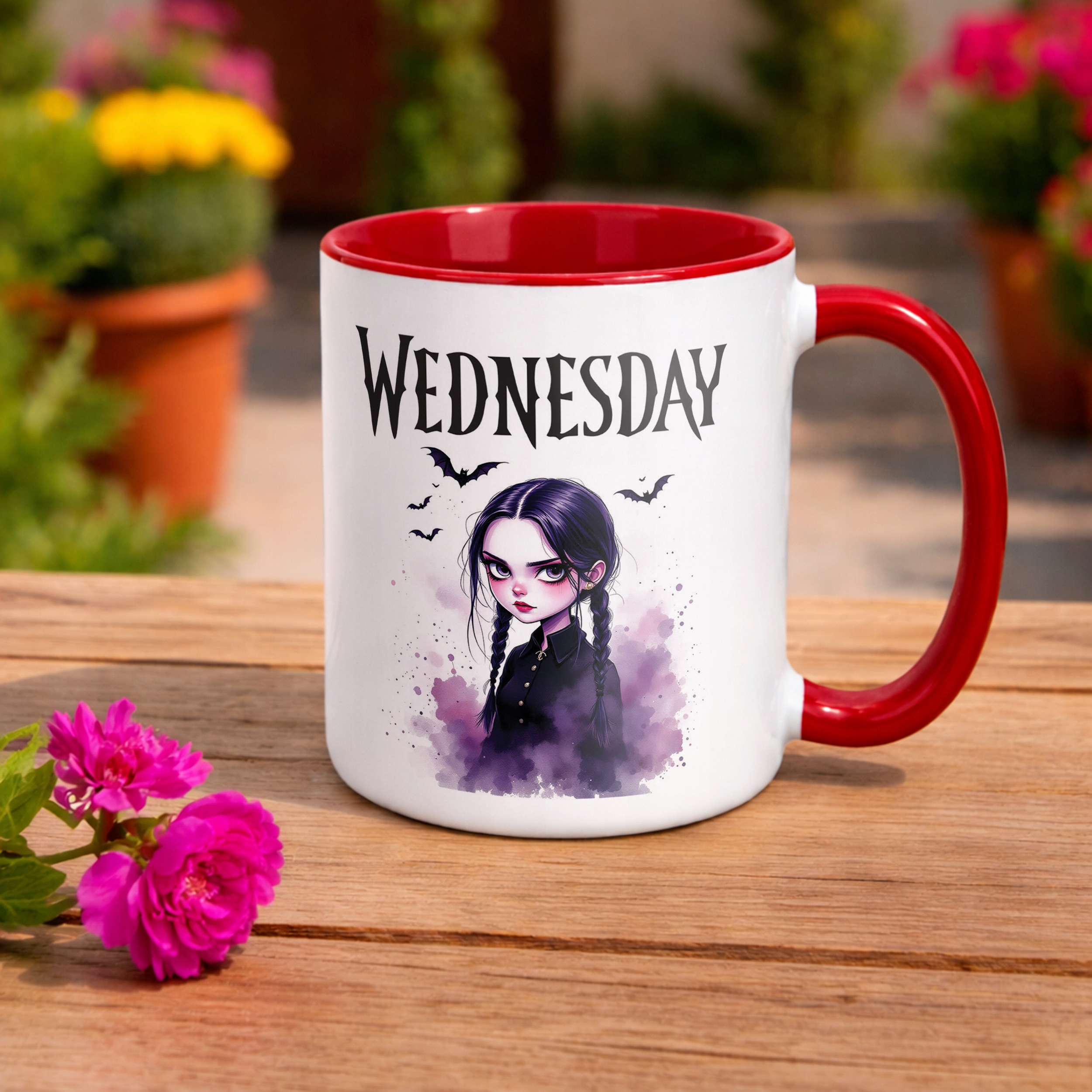 Kubek ceramiczny Nevermore Wednesday Addams Dla Fanów Prezent