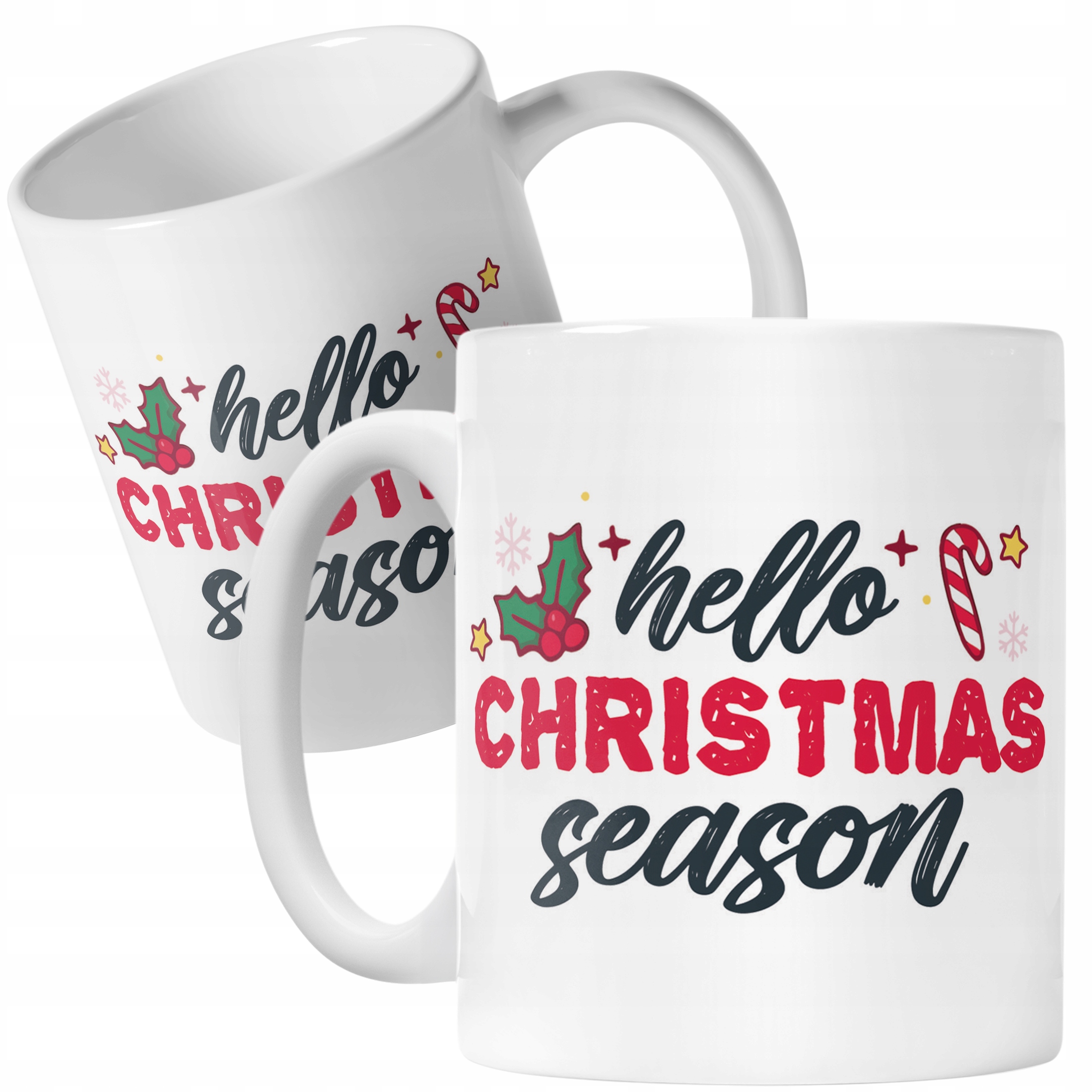 Kubek Ceramiczny Świąteczny Hello Christmas Boże Narodzenie Prezent