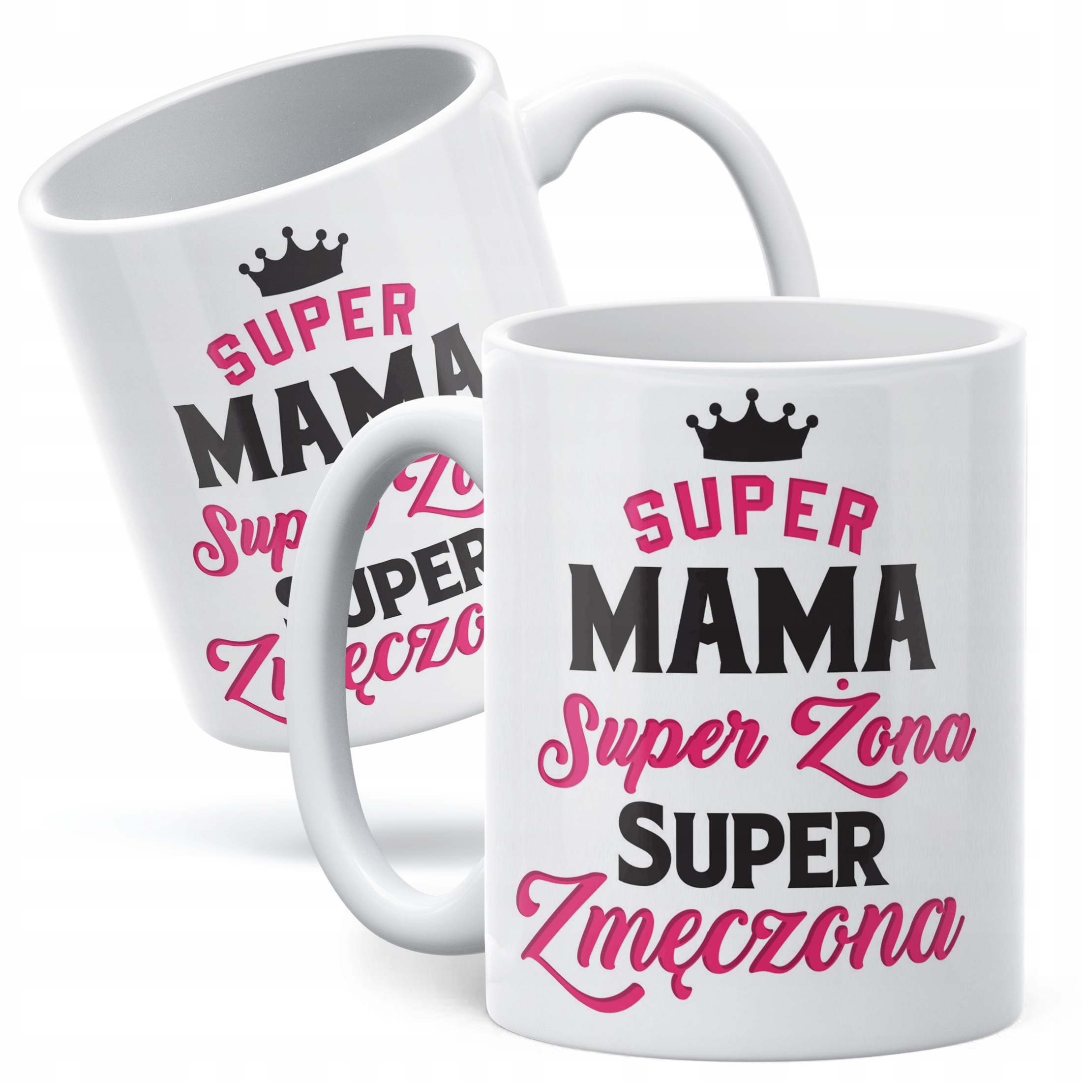 Kubek ceramiczny Dzień Matki Dla Mamy Prezent Super Mama Żona