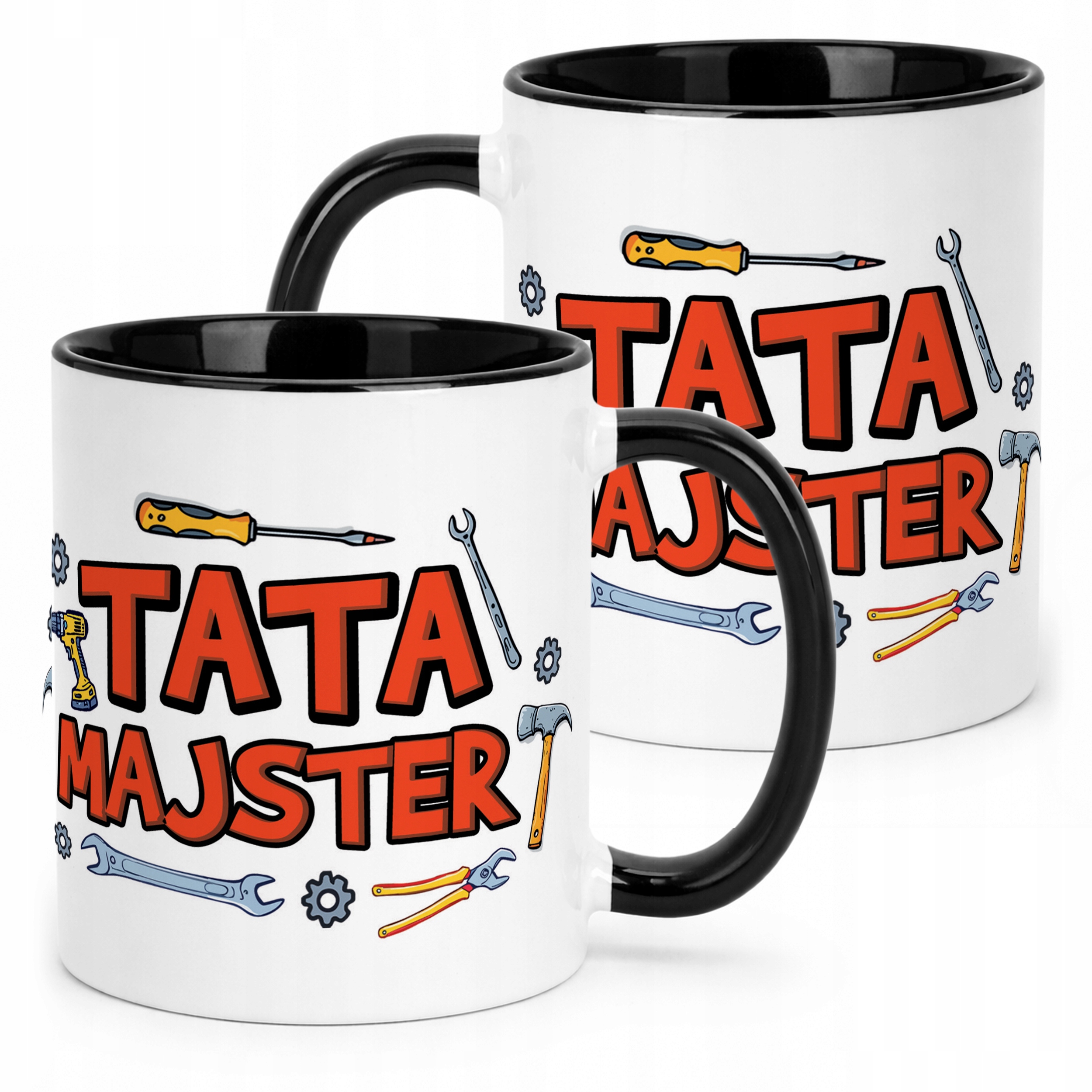Kubek Czarny Dzień Ojca Dla Taty Tata Majster Prezent