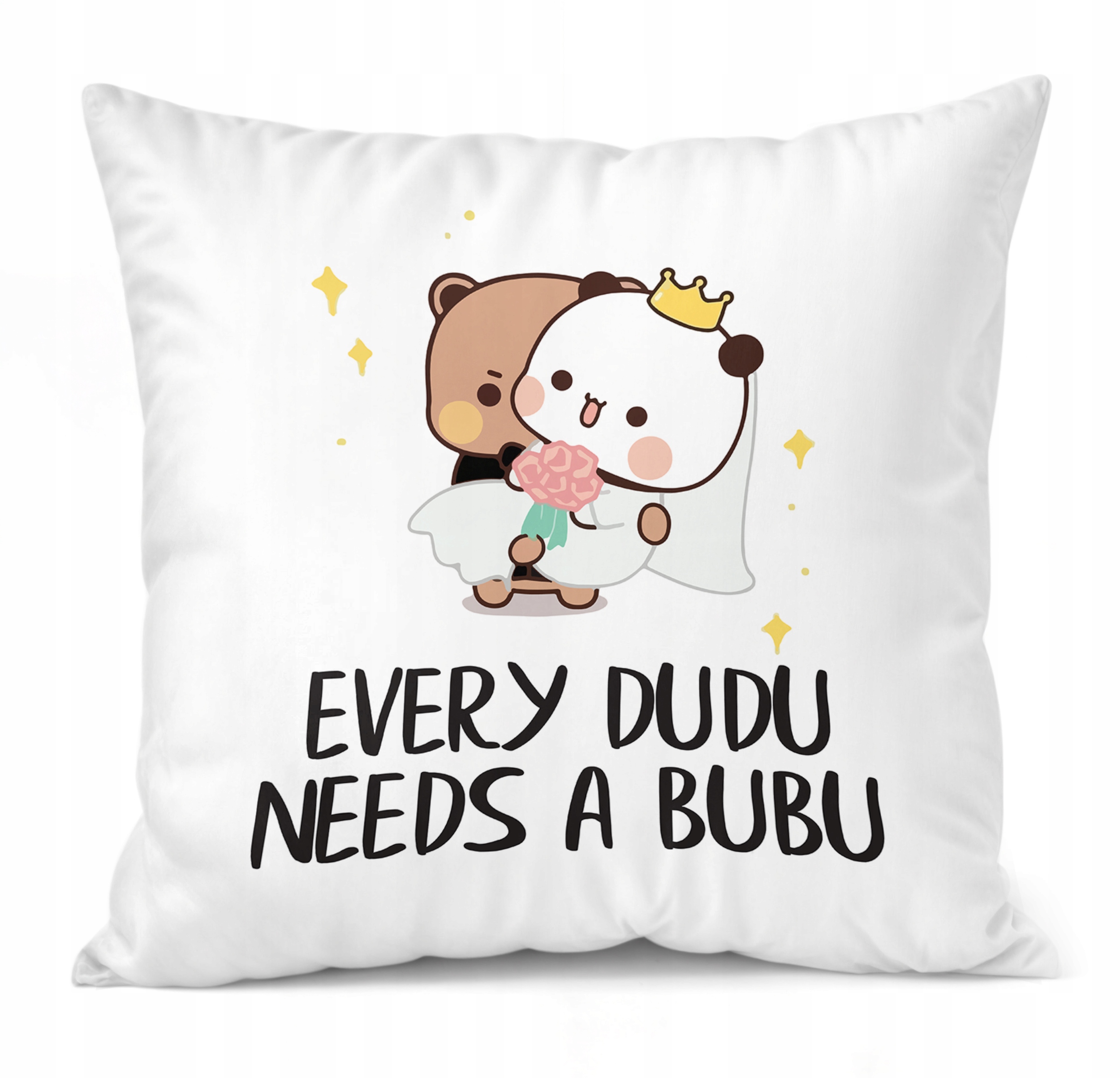 Zestaw Kubek + Poduszka 38×38 cm Walentynki Bubu i Dudu Dla Pary Prezent