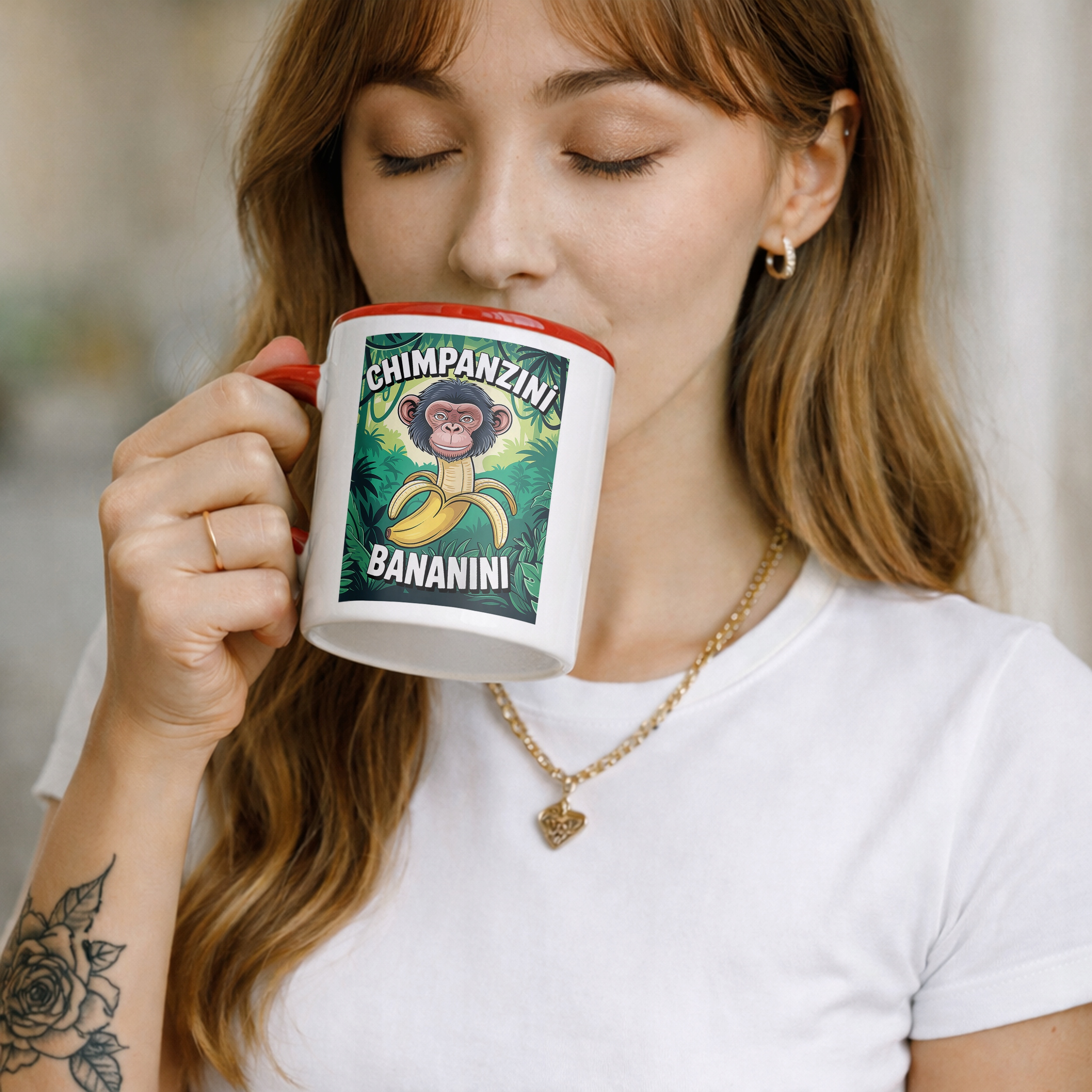 Kubek ceramiczny Chimpanzini Bananini viral tiktok brainrot