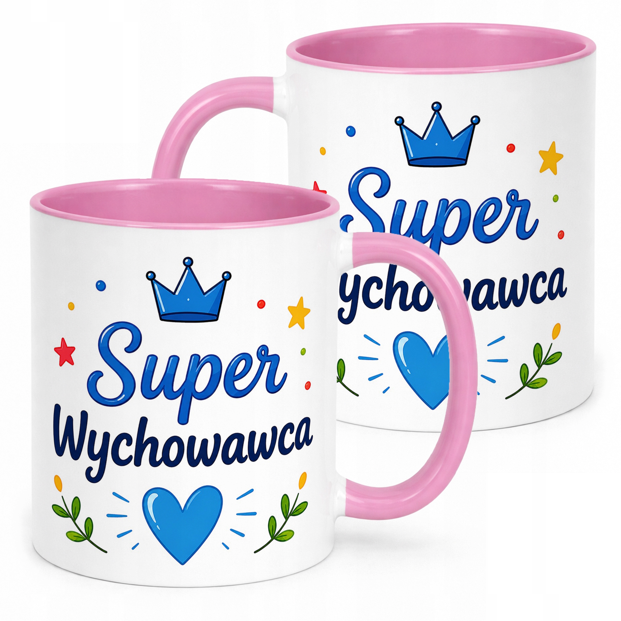 Kubek Różowy Dzień Nauczyciela Dla Wychowawcy Prezent Upominek
