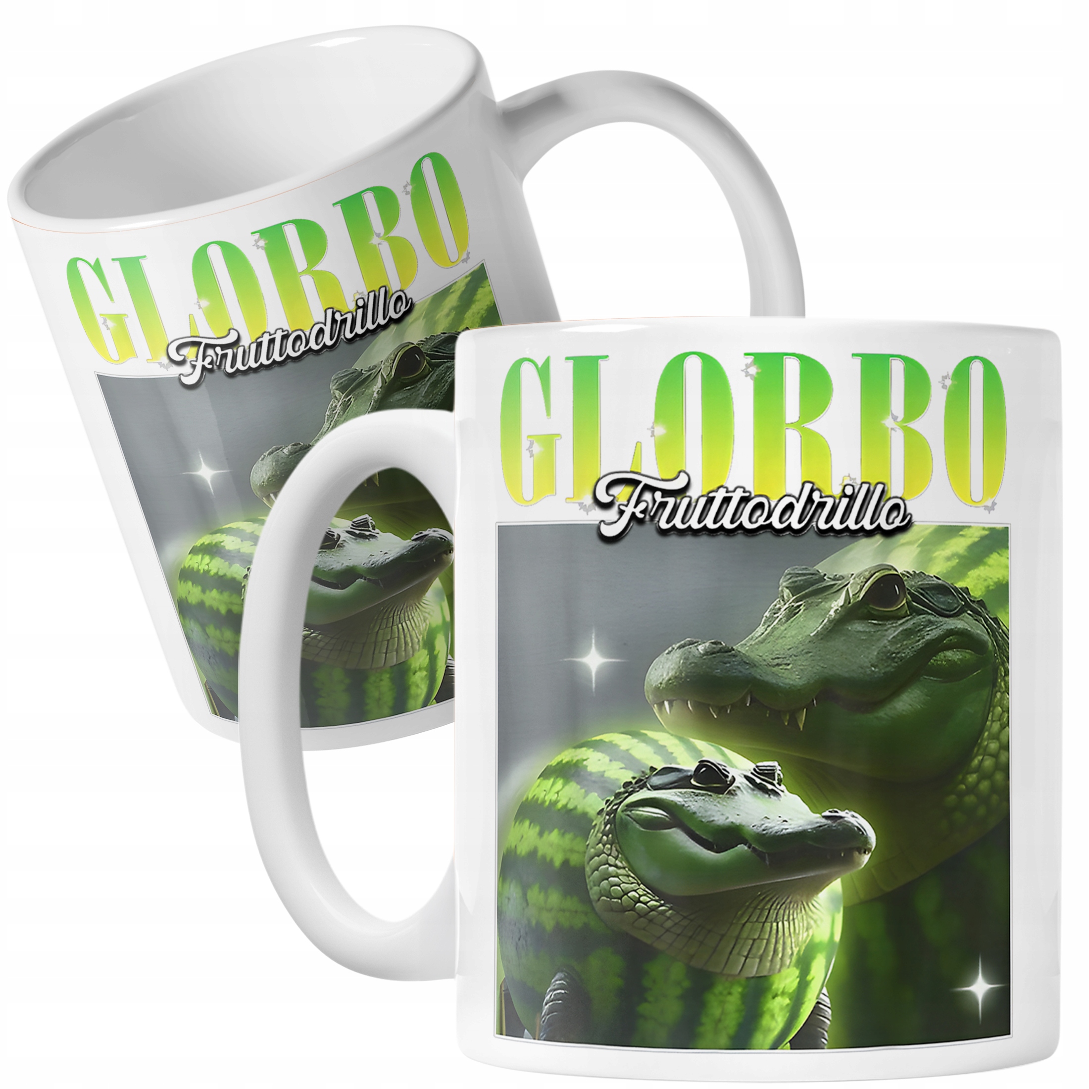 Kubek ceramiczny Glorbo Fruttodrillo viral tiktok brainrot