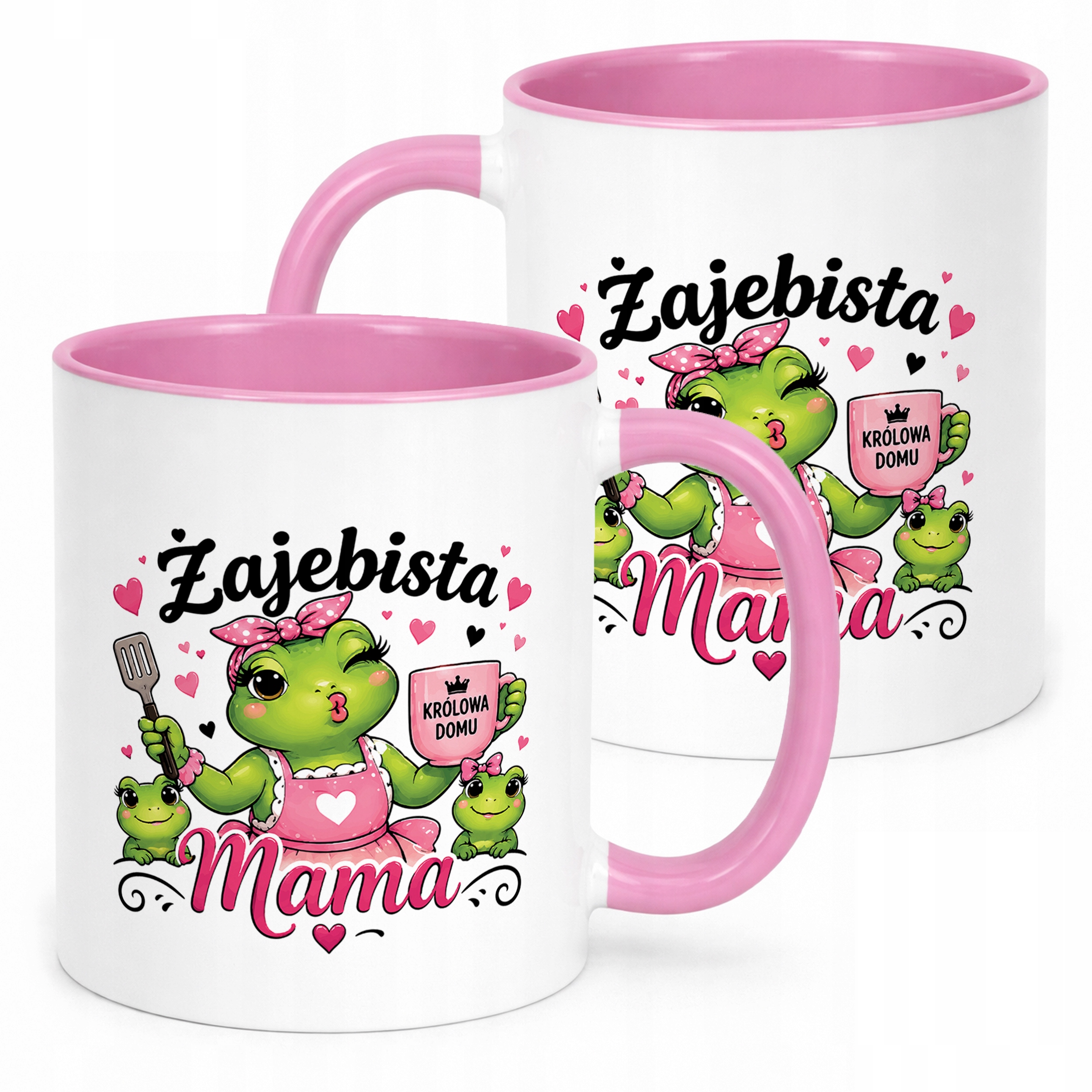 Kubek dla mamy różowy prezent na Dzień Matki idealny upominek dla mamy