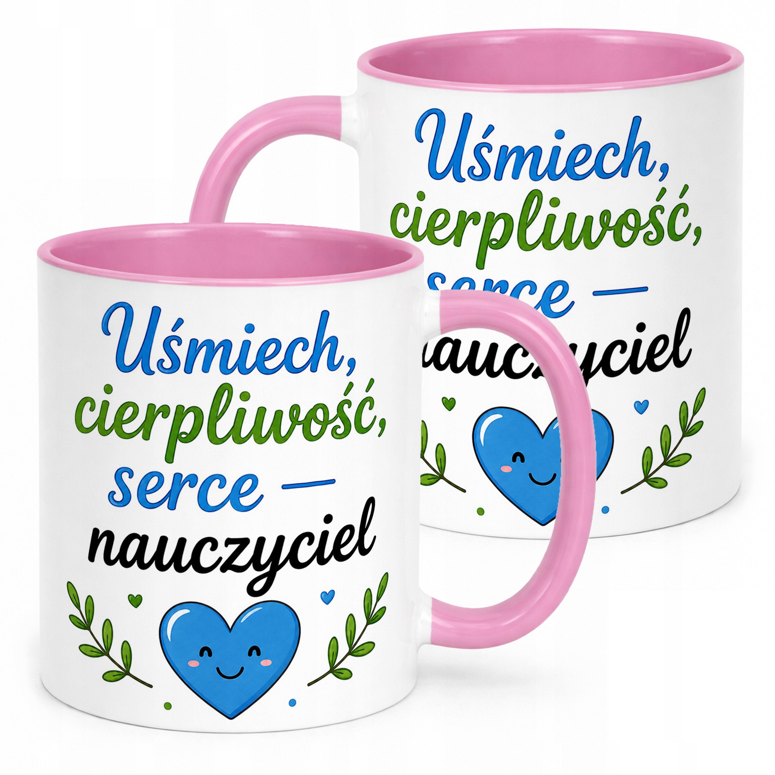 Kubek Różowy Dzień Nauczyciela Dla Nauczyciela Prezent Upominek