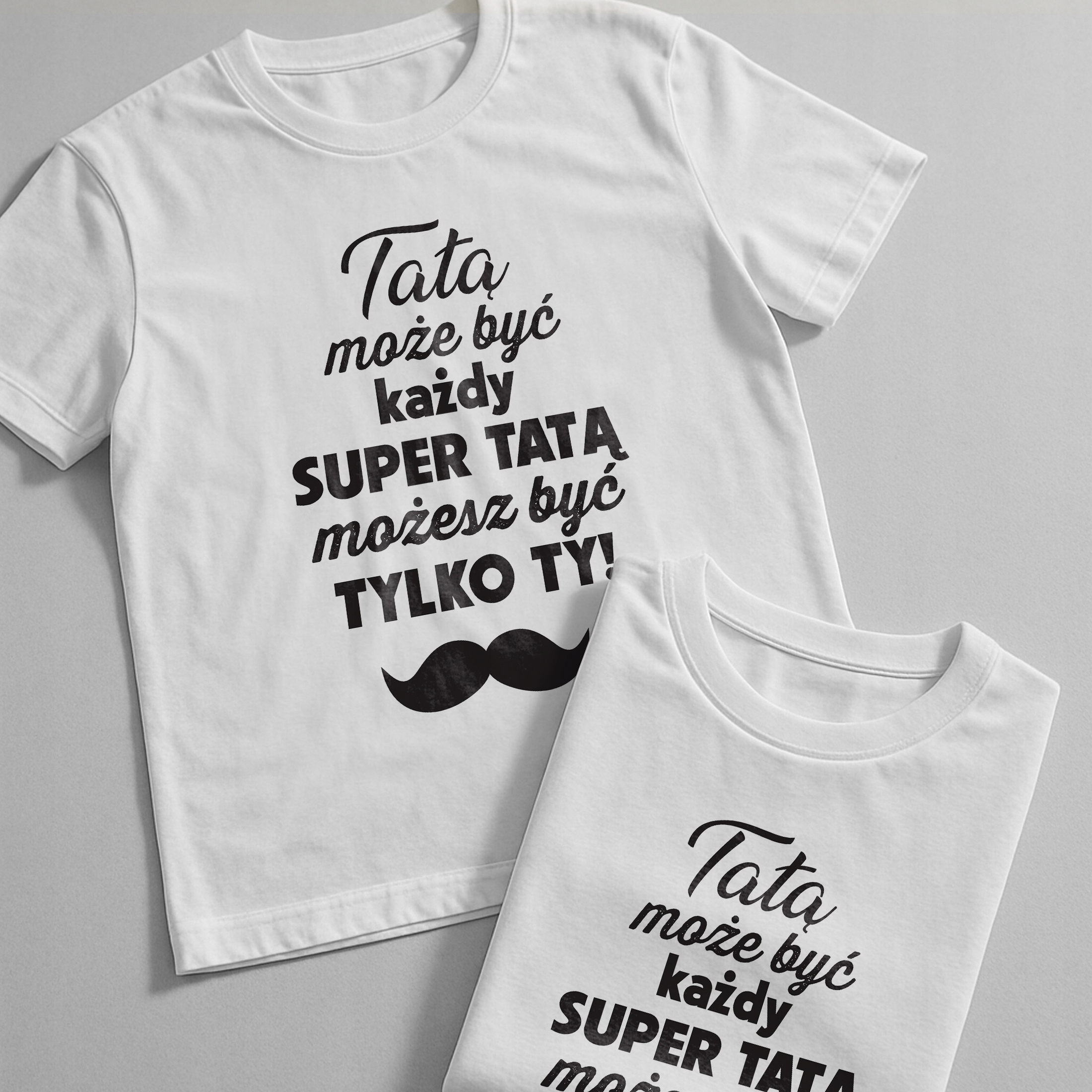 Koszulka biała męska Dzień Ojca Dla Taty Prezent