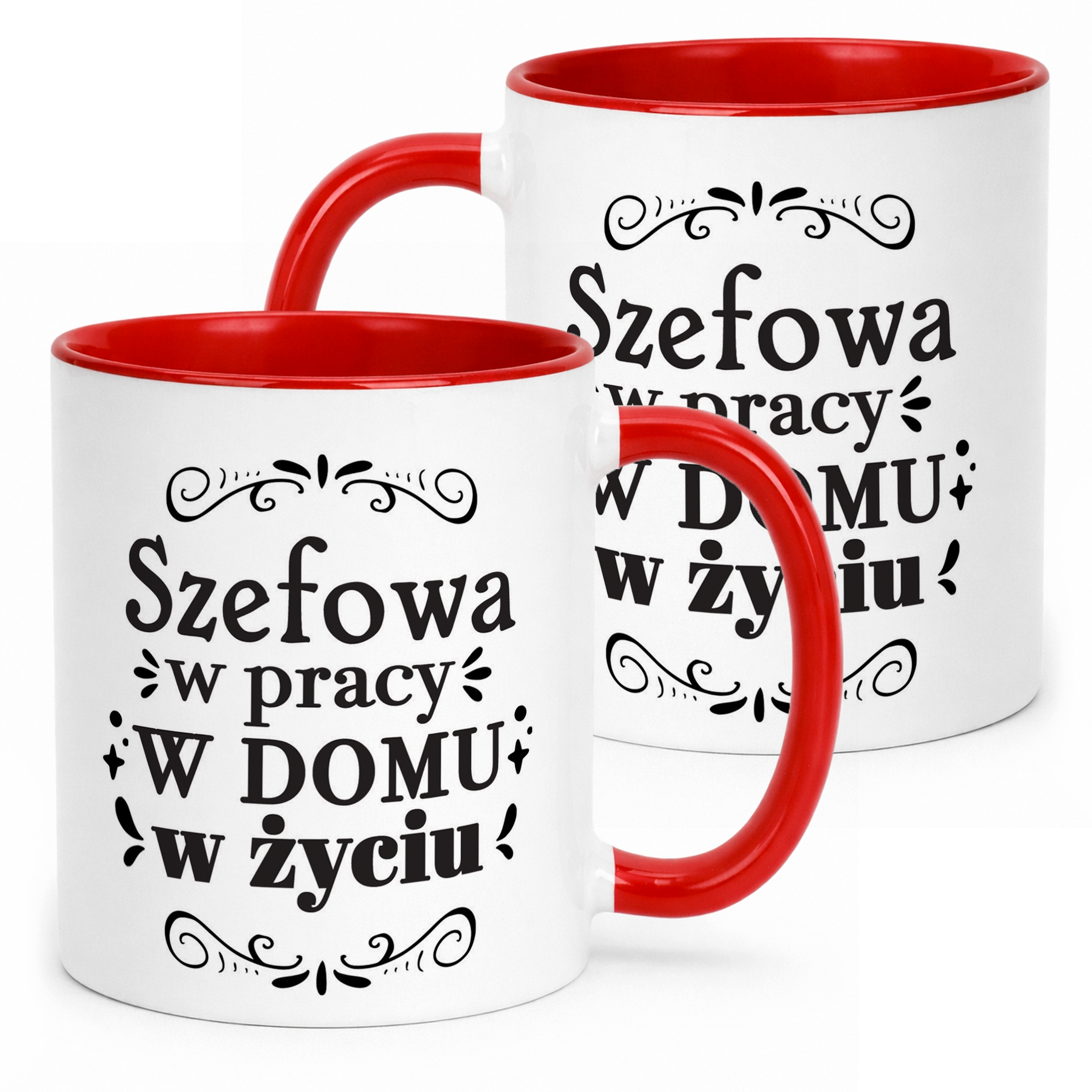 Kubek Czerwony Dzień Kobiet Dla Kobiety Dziewczyny Prezent Upominek
