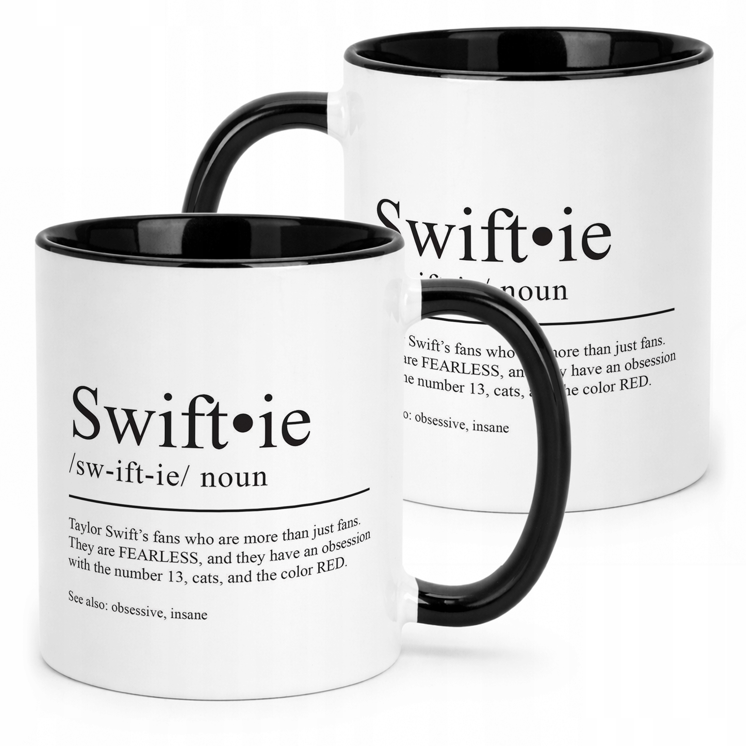 Kubek Czarny Taylor Swift Swiftie Dla Fanów Prezent Upominek