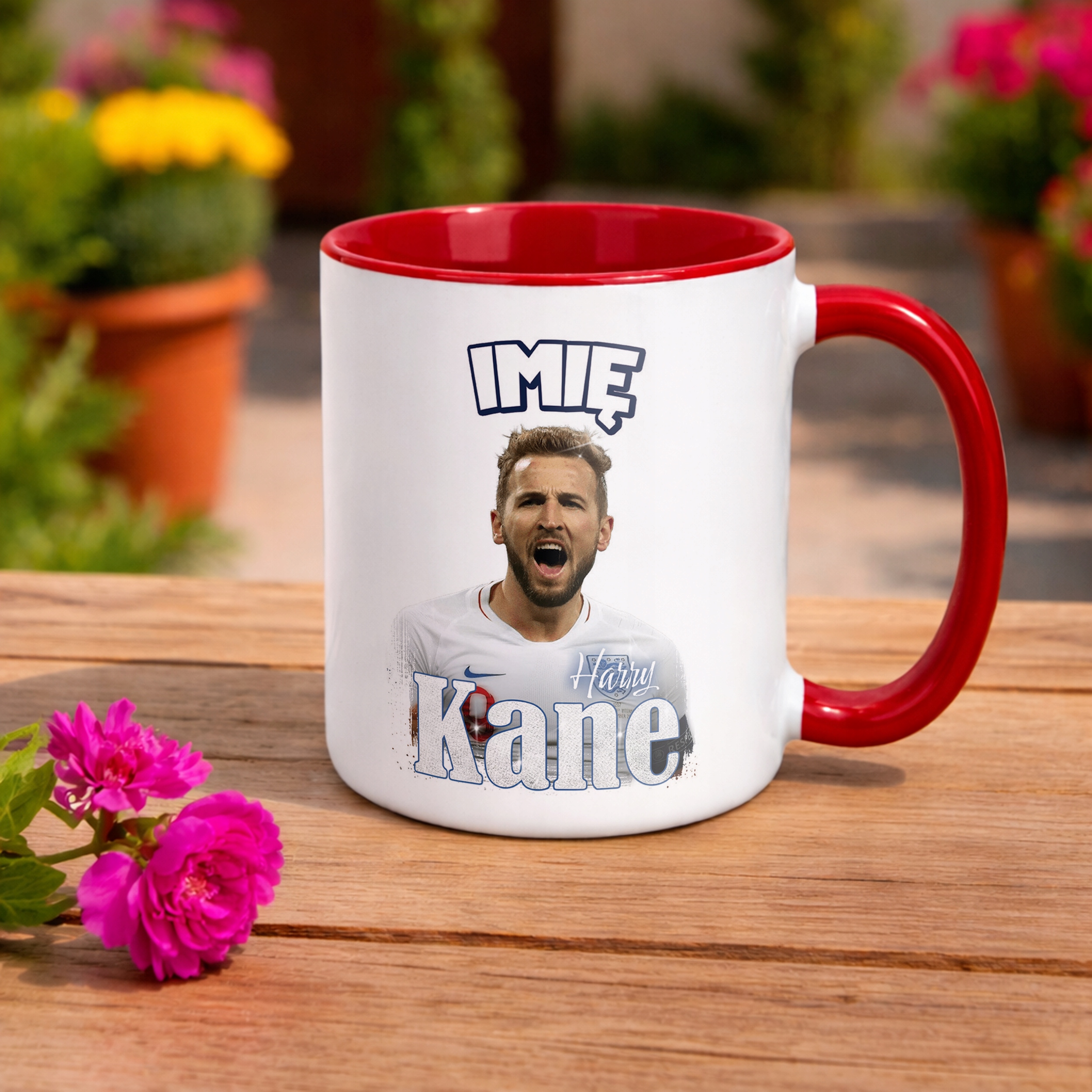 Kubek Czerwony Personalizowany Harry Kane Bayern Monachium Prezent