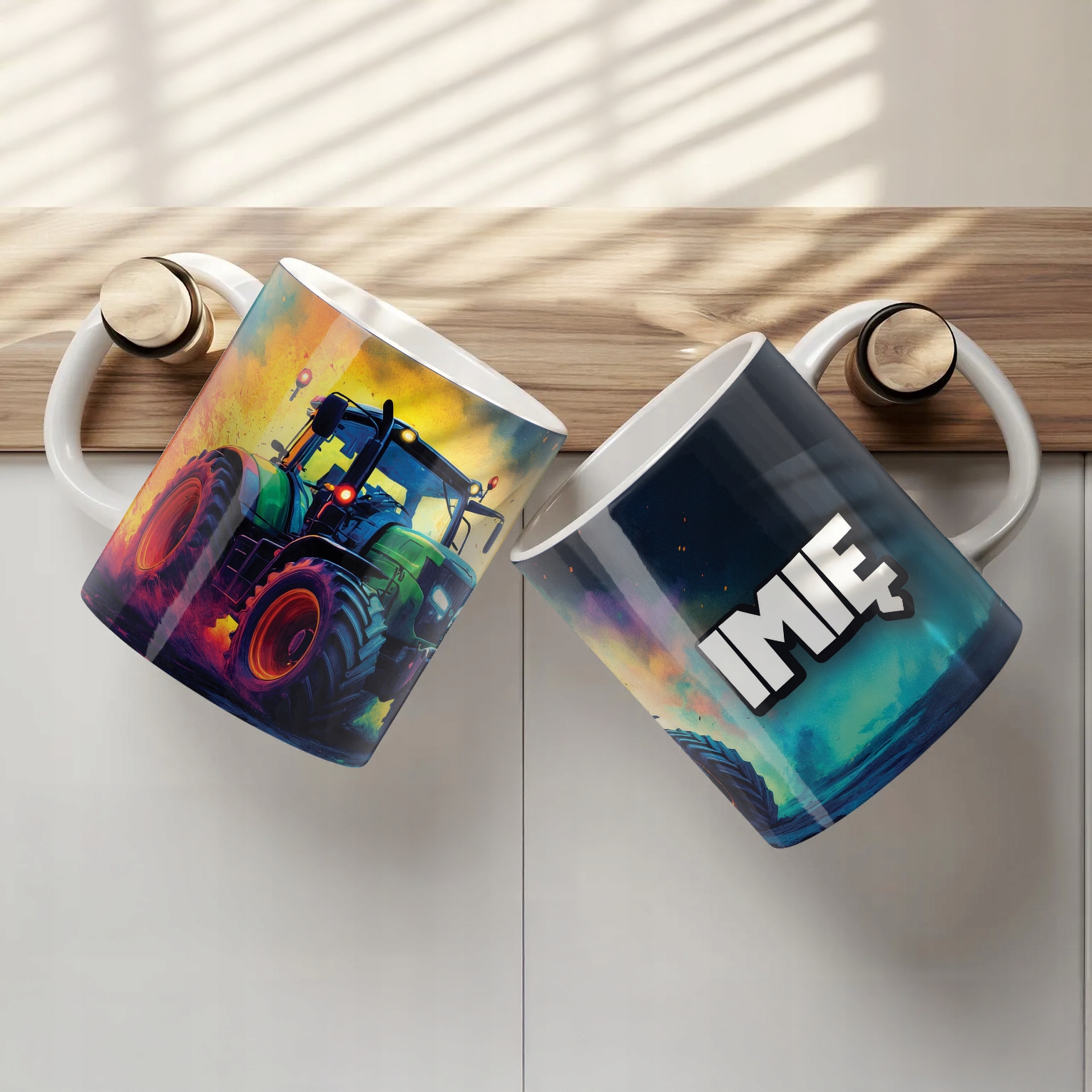 Kubek ceramiczny personalizowany Dla Fanów Traktorów Rolników Dla Dzieci