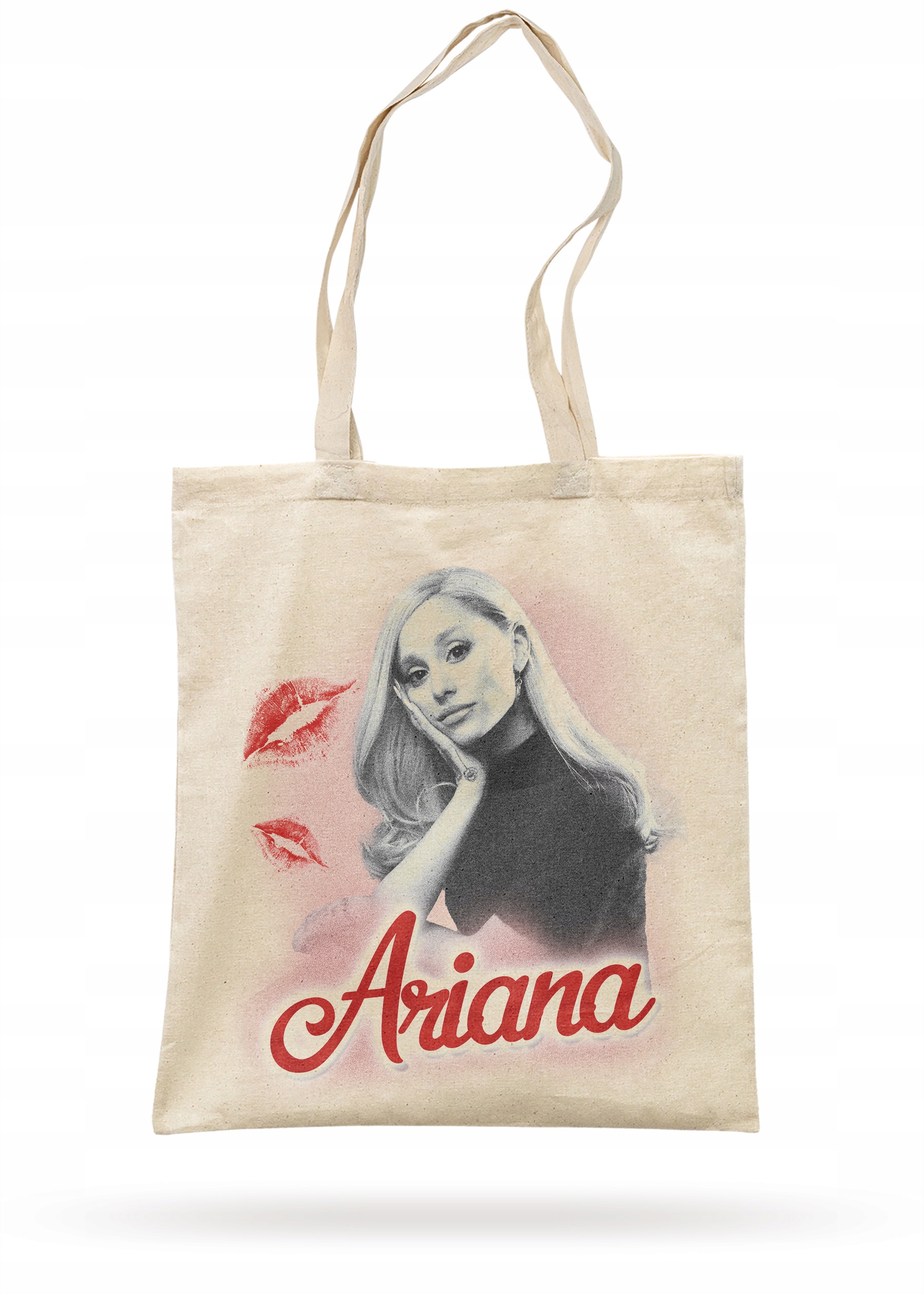 Torba bawełniana z dnem na zakupy 42x38x10 Ariana Grande Dla Fanów