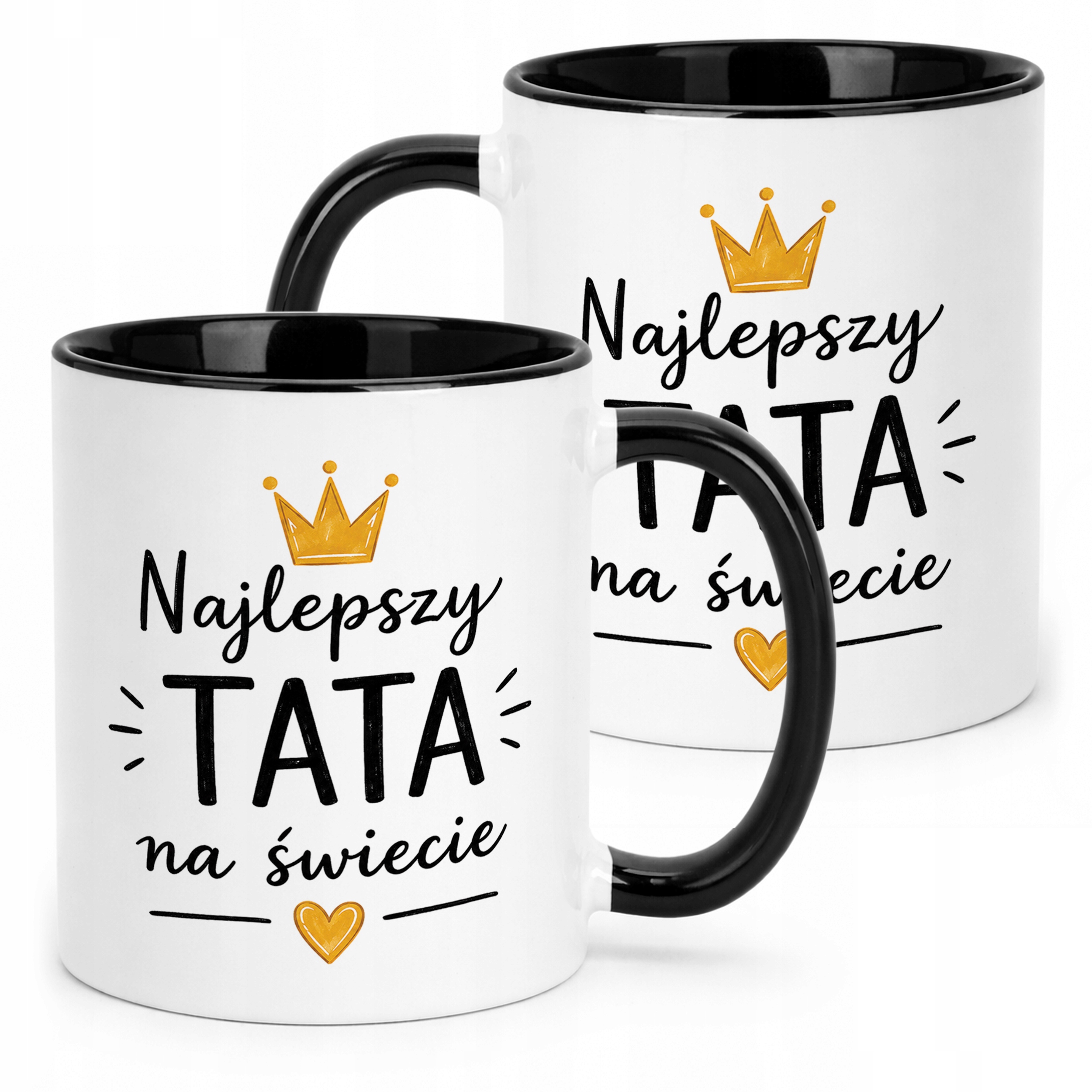Kubek Czarny upominek dla tatusia prezent na Dzień Ojca