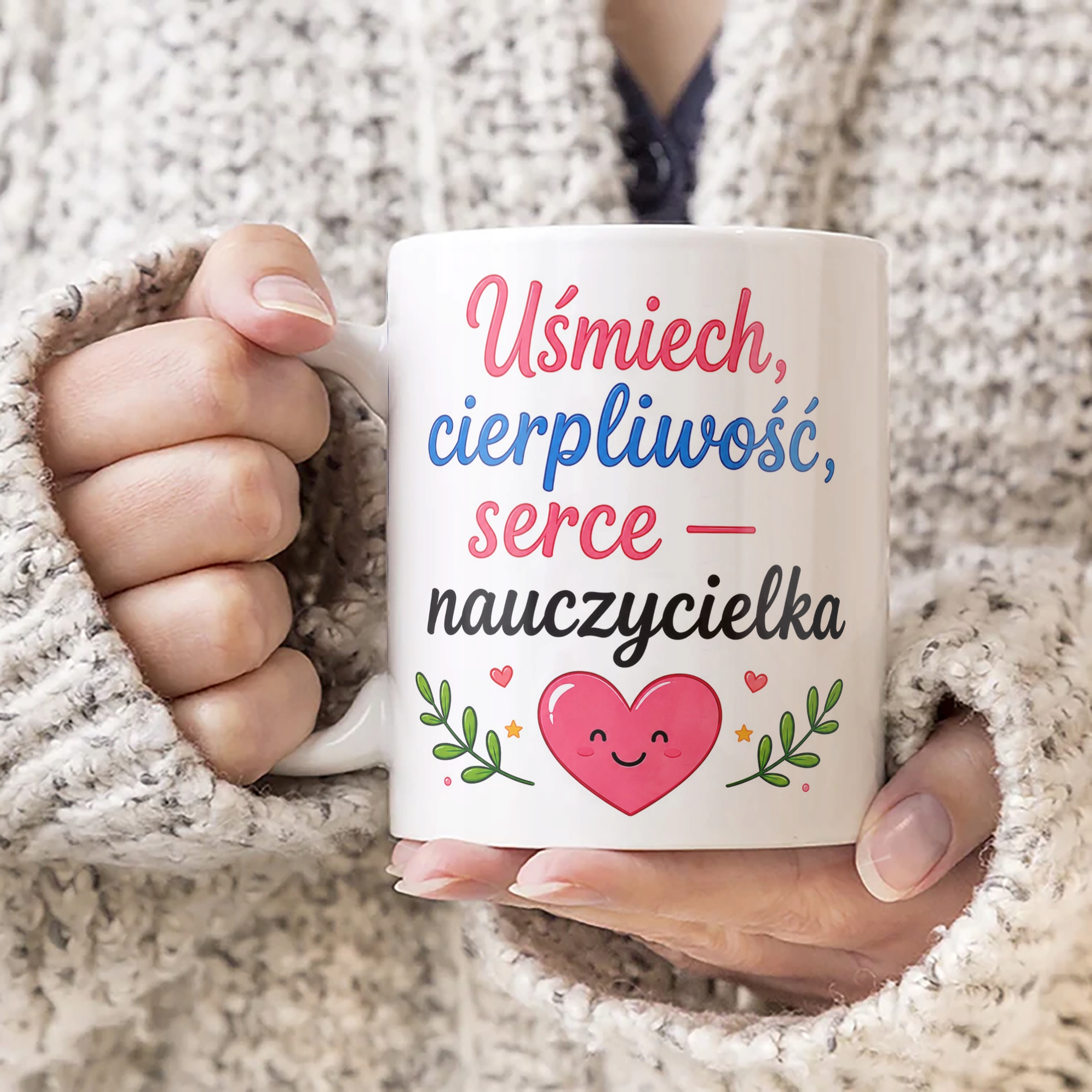 Kubek Dzień Nauczyciela Zakończenie Roku Dla Nauczycielki Prezent Upominek