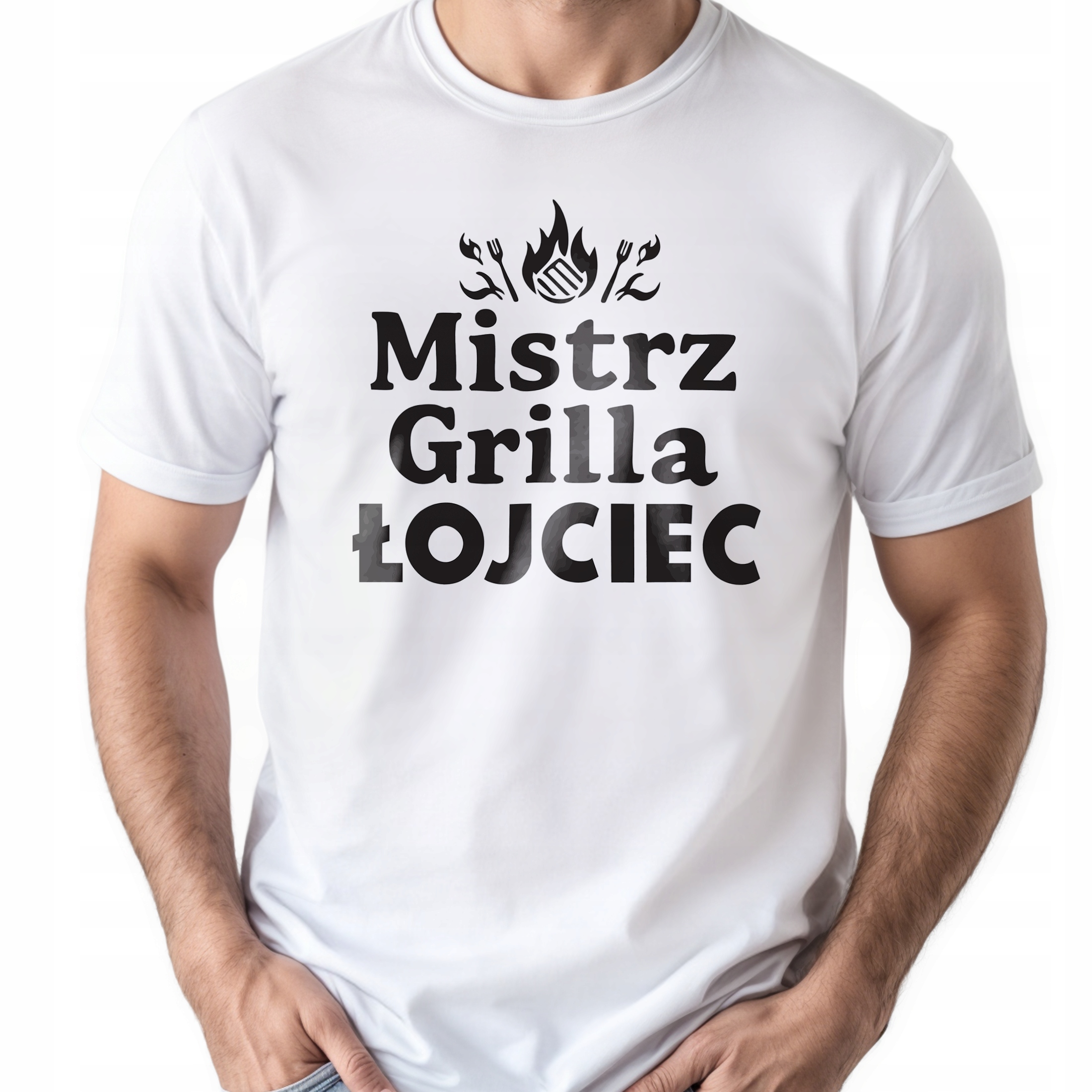 Koszulka biała męska Dzień Ojca Dla Taty Prezent