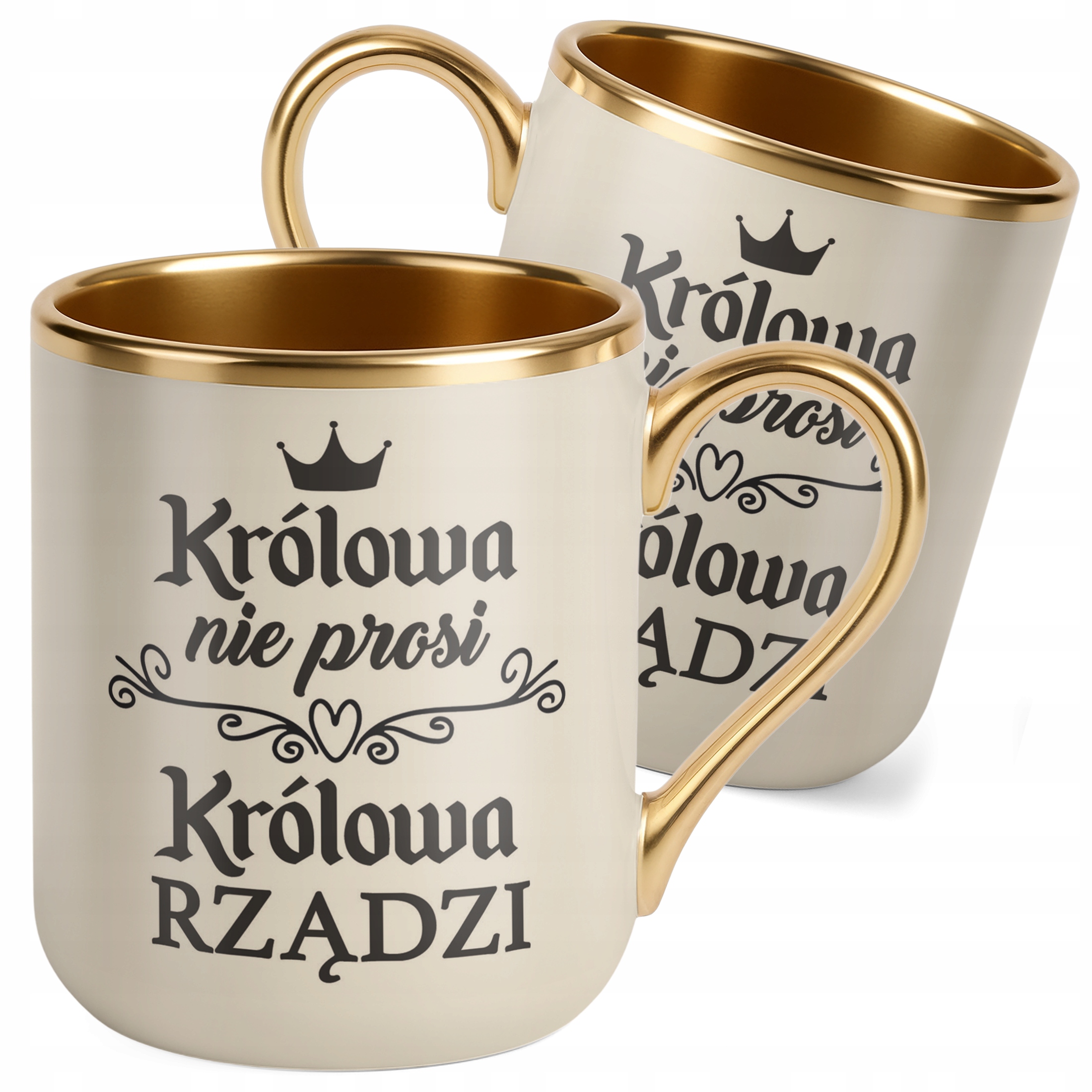Kubek Premium Złoty Ecru Dzień Kobiet Zabawny Prezent Upominek Dla Kobiety
