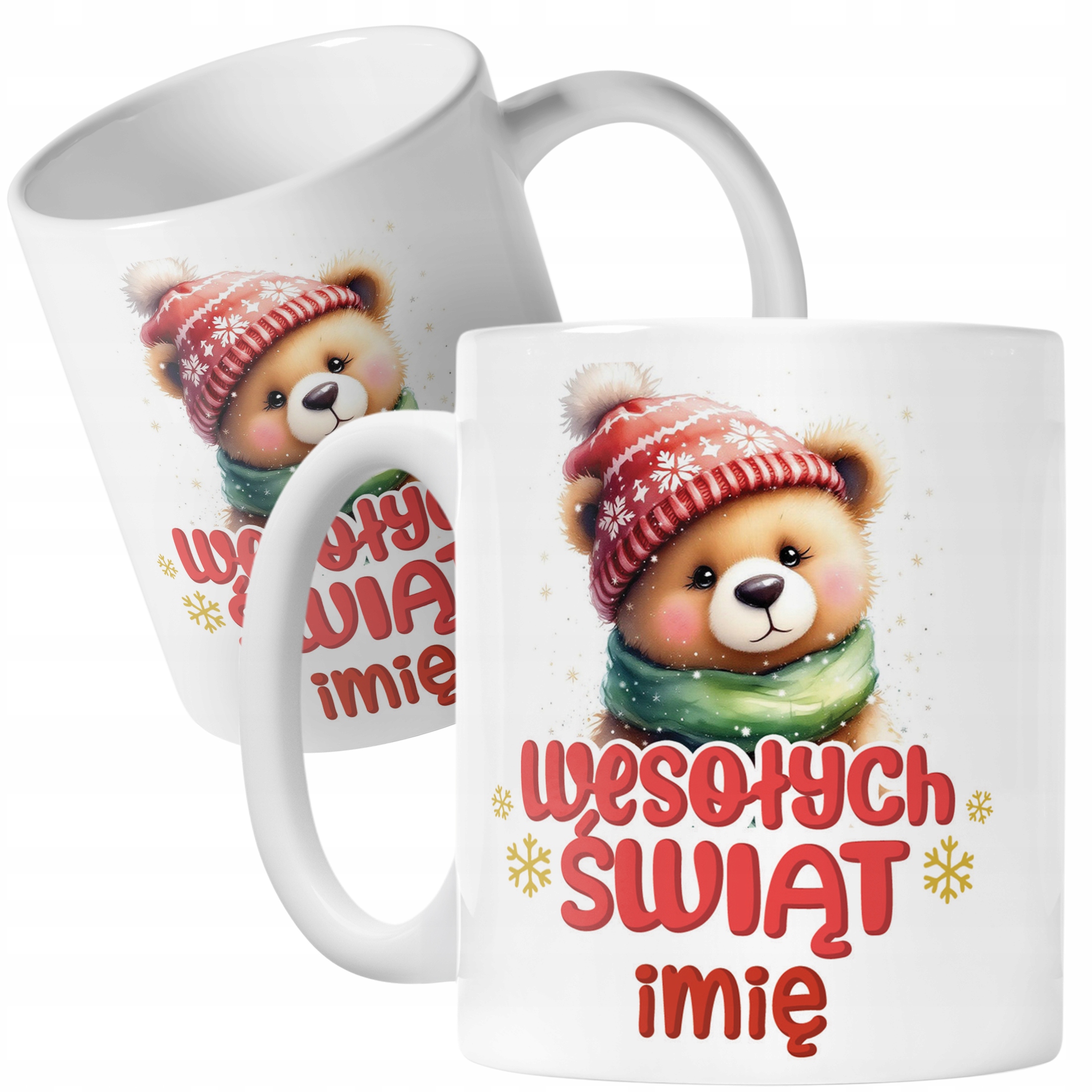Kubek Ceramiczny Personalizowany Świąteczny Boże Narodzenie Prezent