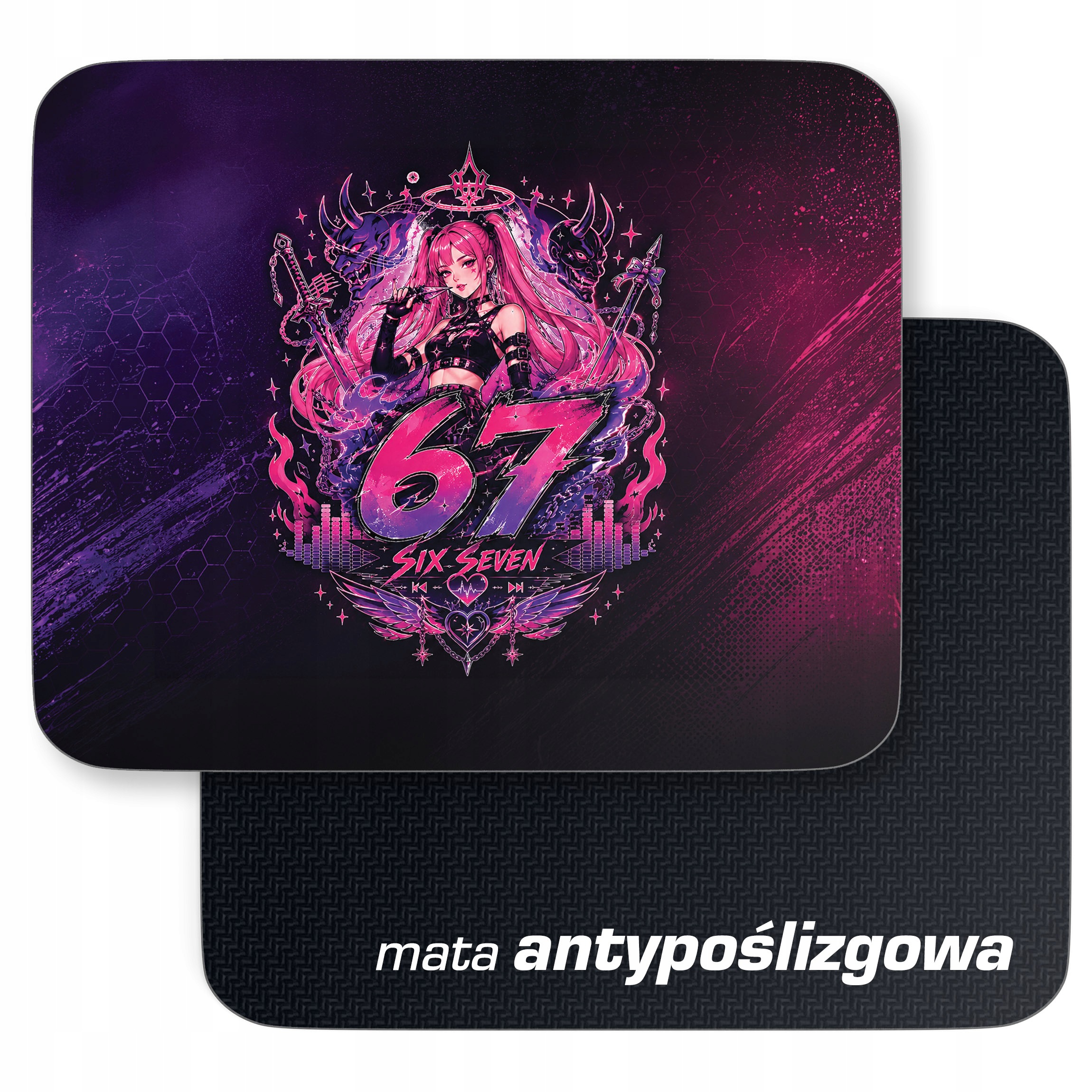 Podkładka pod mysz z nadrukiem 67 Łowczynie Kpop dla graczy