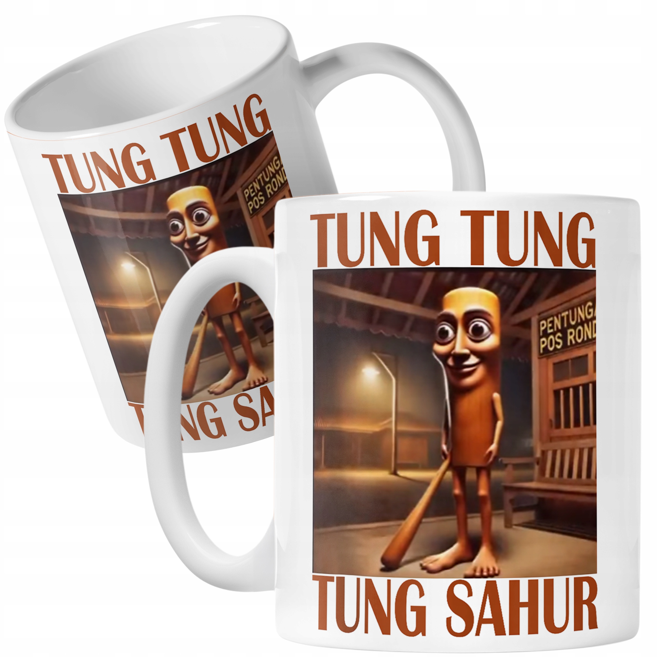 Kubek ceramiczny Tung Tung Sahur viral tiktok brainrot mem