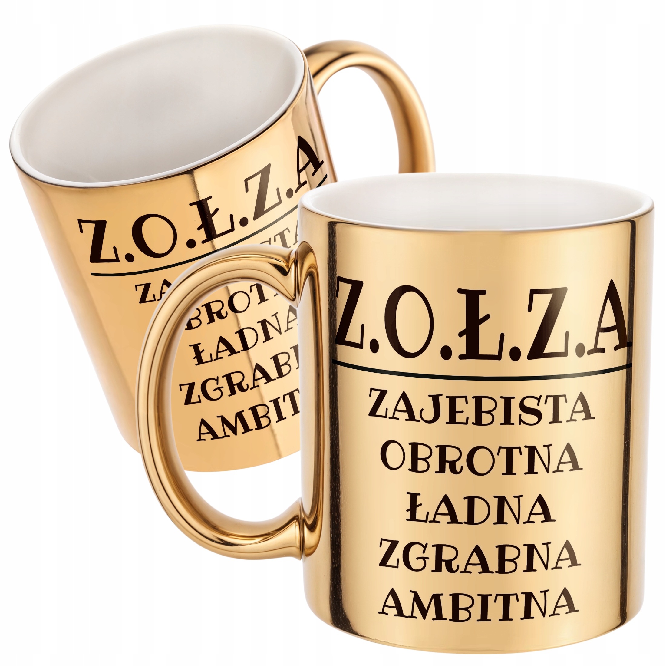 Złoty Kubek Z.O.Ł.Z.A Dla Kobiety Śmieszny Zabawny Prezent