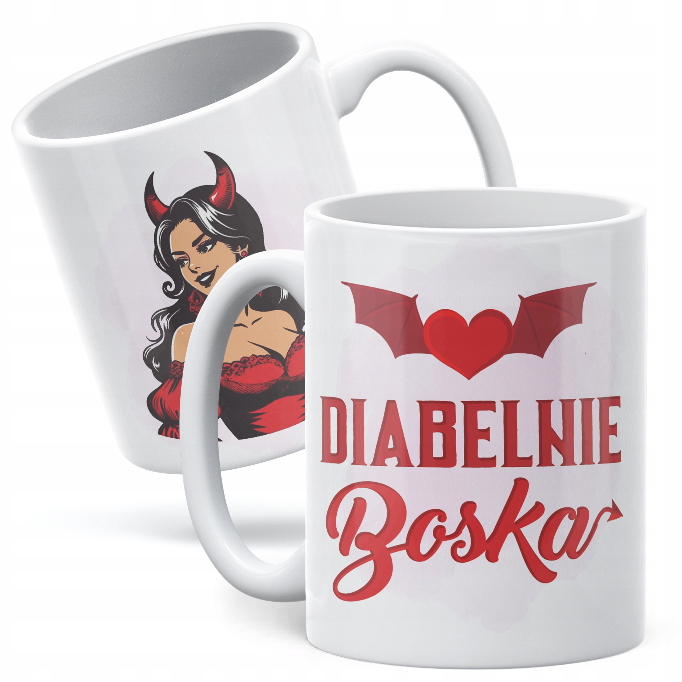 Zestaw Kubek + Torba Dzień Kobiet Prezent Upominek Diabelnie Boska