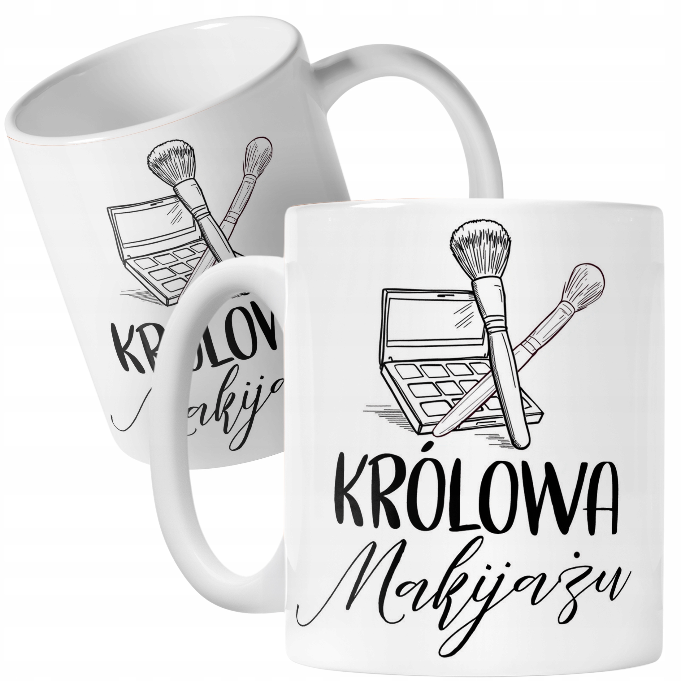 Kubek ceramiczny Królowa Makijażu Dla Makijażystki Prezent Upominek