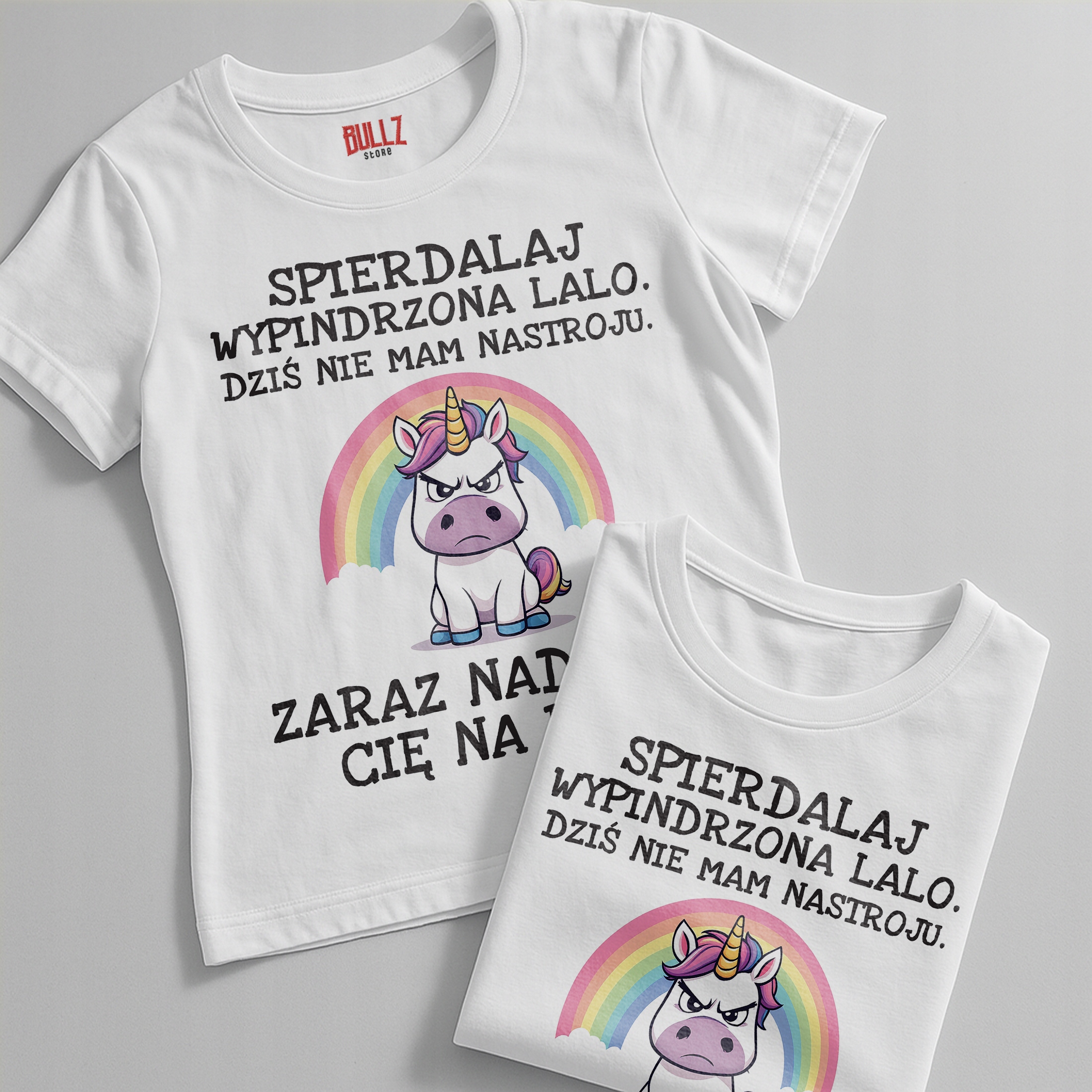 Koszulka biała damska Spie***laj Wypindrzona Lalo Prezent