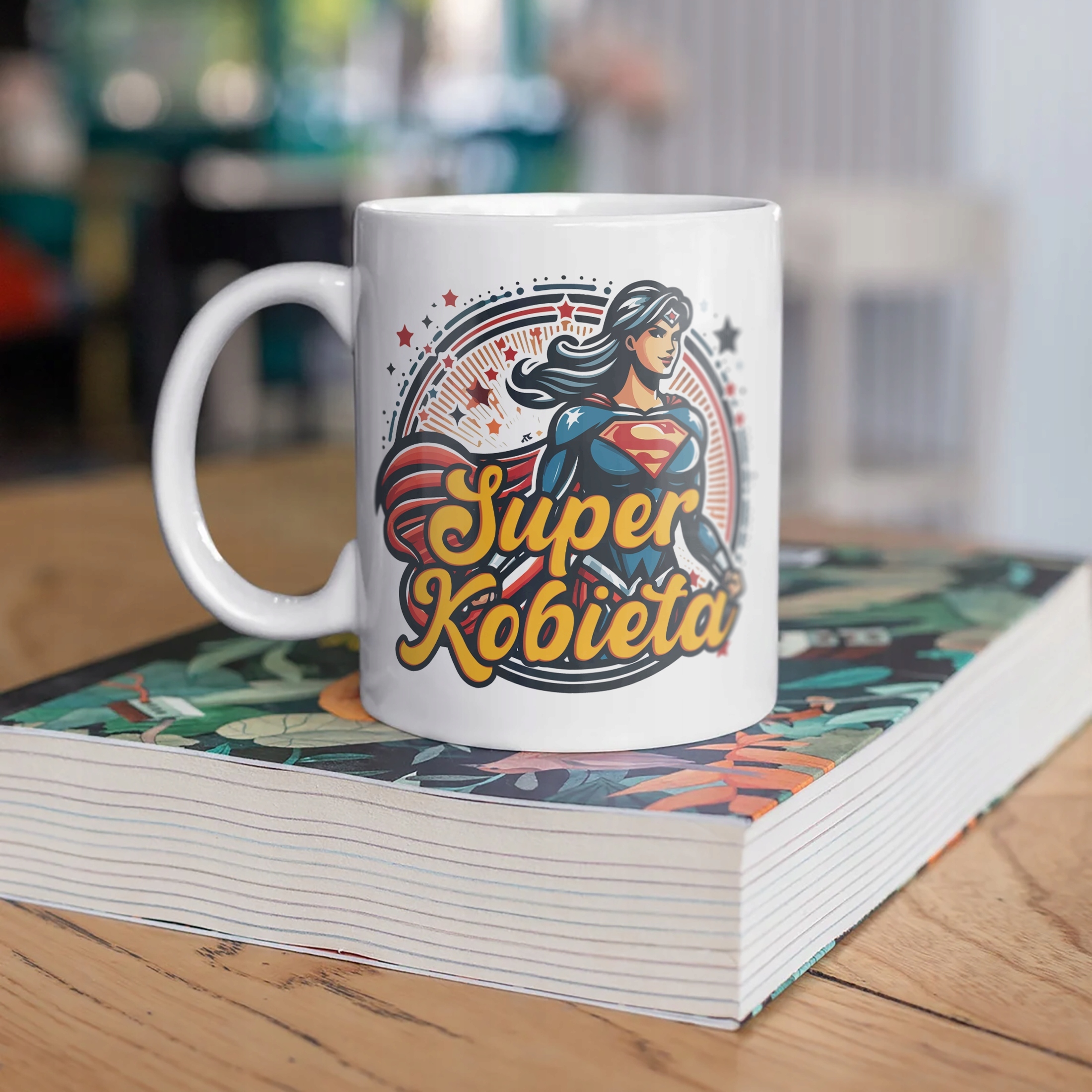 Zestaw Kubek + Torba Dzień Kobiet Prezent Upominek Super Kobieta