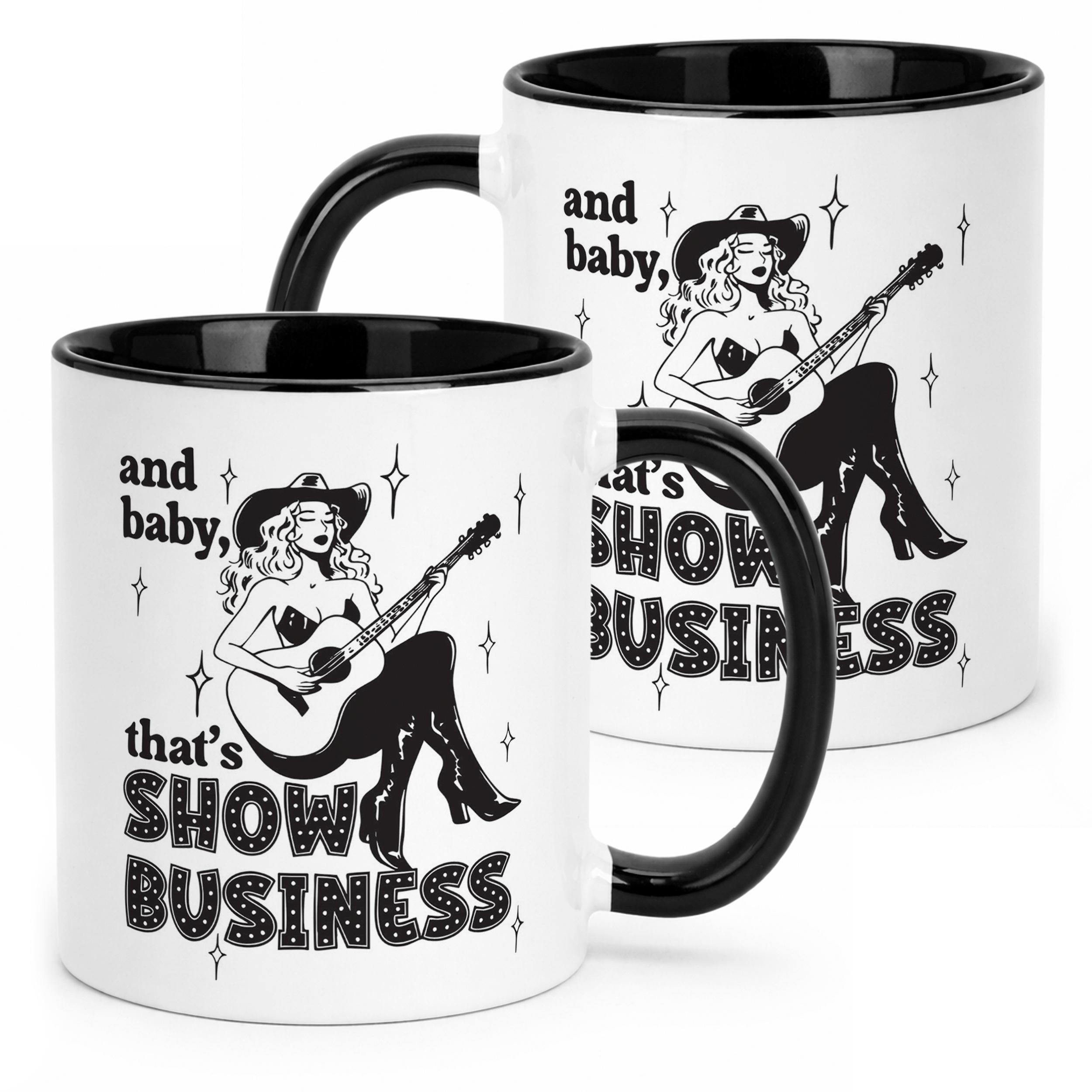 Kubek Czarny Taylor Swift The Life Of A Showgirl Dla Fanów Prezent