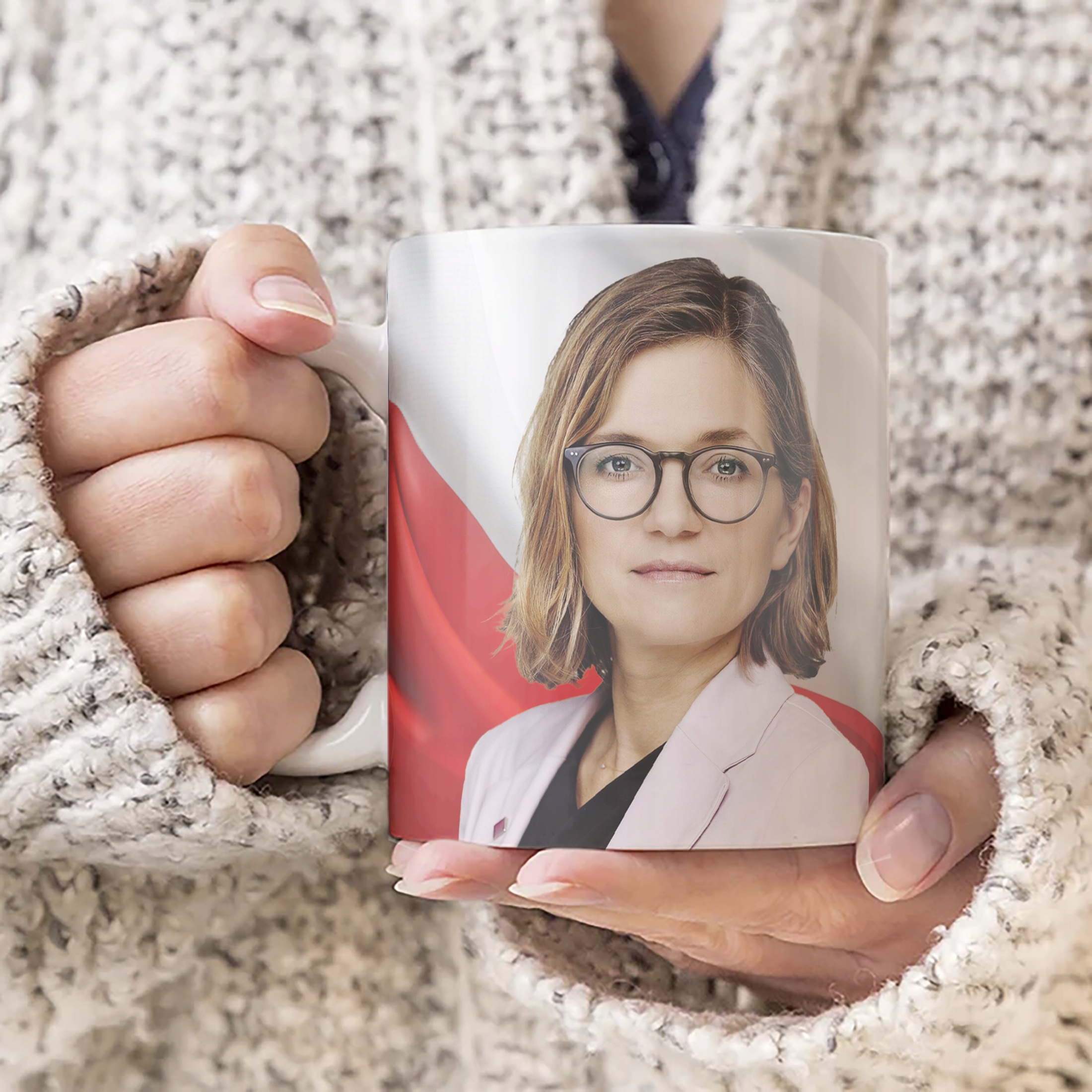 Kubek ceramiczny Magdalena Biejat Ma Mój Głos #Biejat2025 Lewica