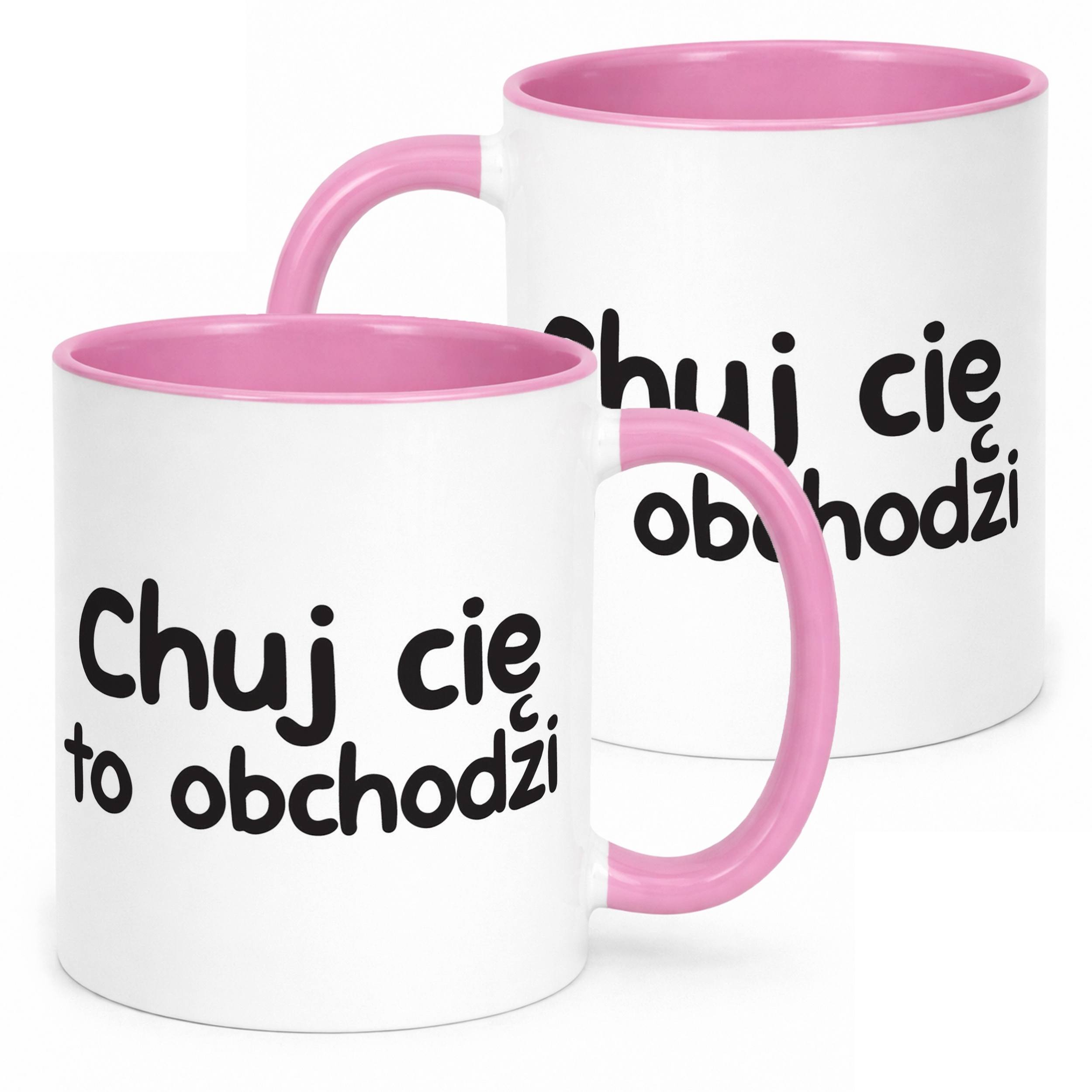 Kubek Różowy Ch*j Cię To Obchodzi Śmieszny Zabawny Prezent