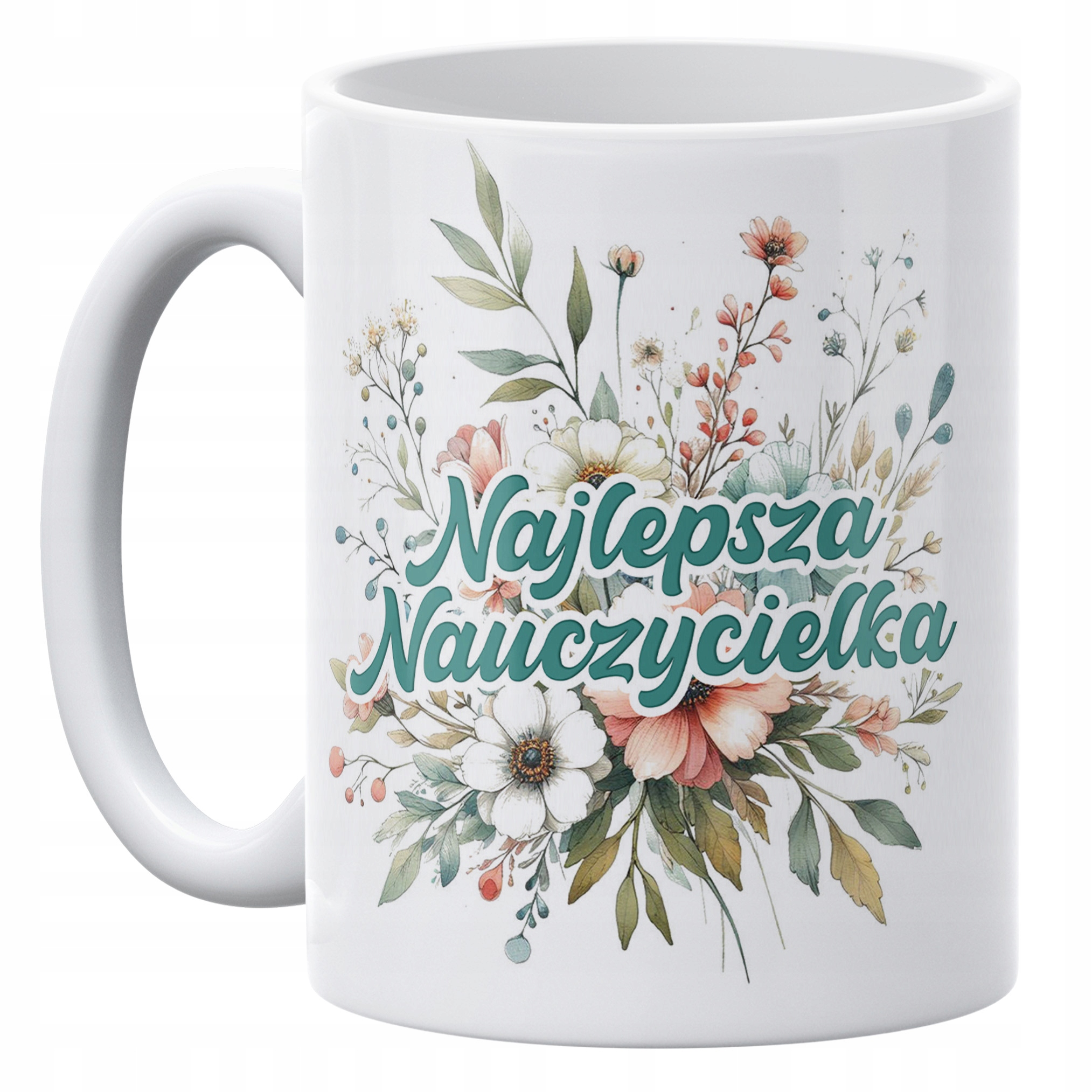 Zestaw kubek + torba z dnem Najlepsza Nauczycielka Dzień Nauczyciela