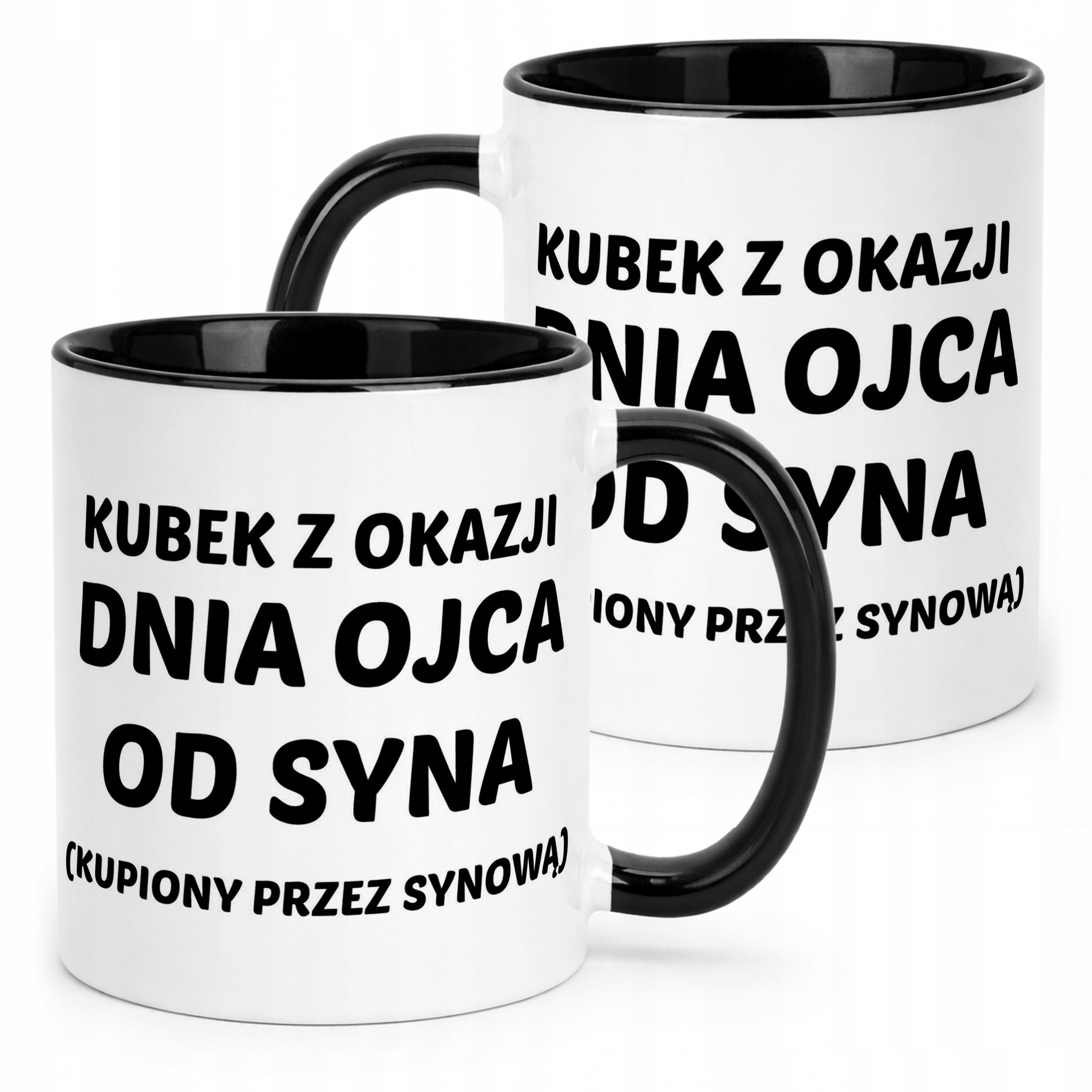 Kubek Czarny Dzień Ojca Dla Taty Od Syna Kupiony Przez Synową Prezent
