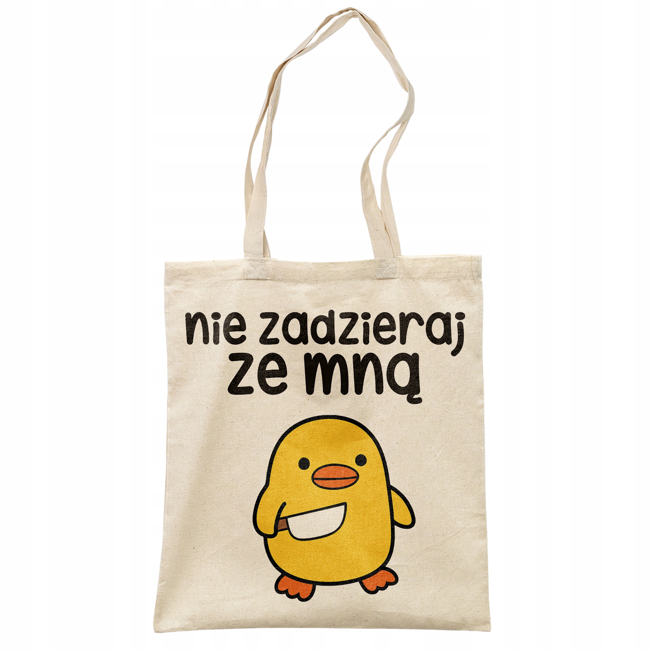 Torba bawełniana na zakupy Nie Zadzieraj Ze Mną Zabawny Prezent