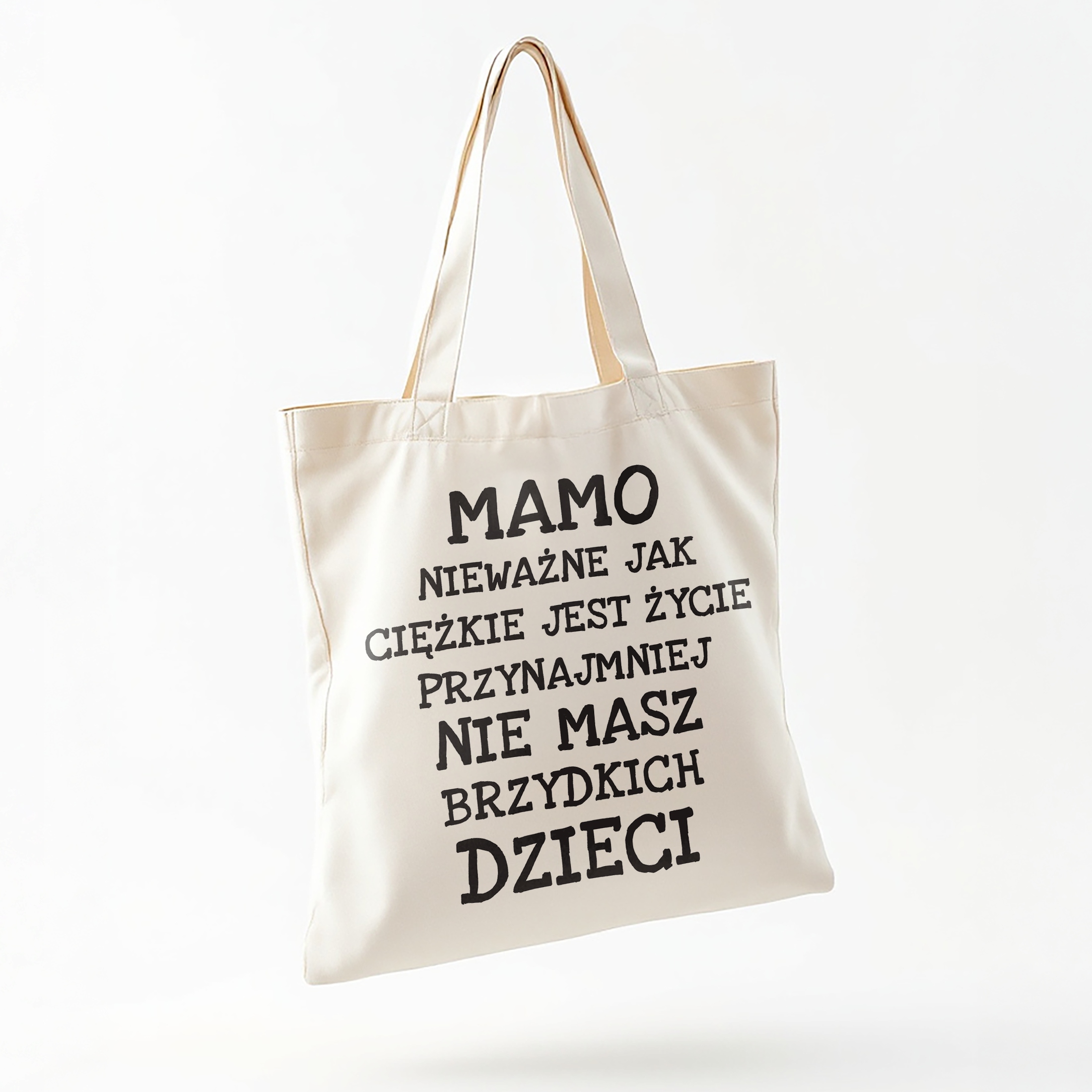Torba bawełniana na zakupy Mamo Nieważne Jak Dzień Matki Prezent