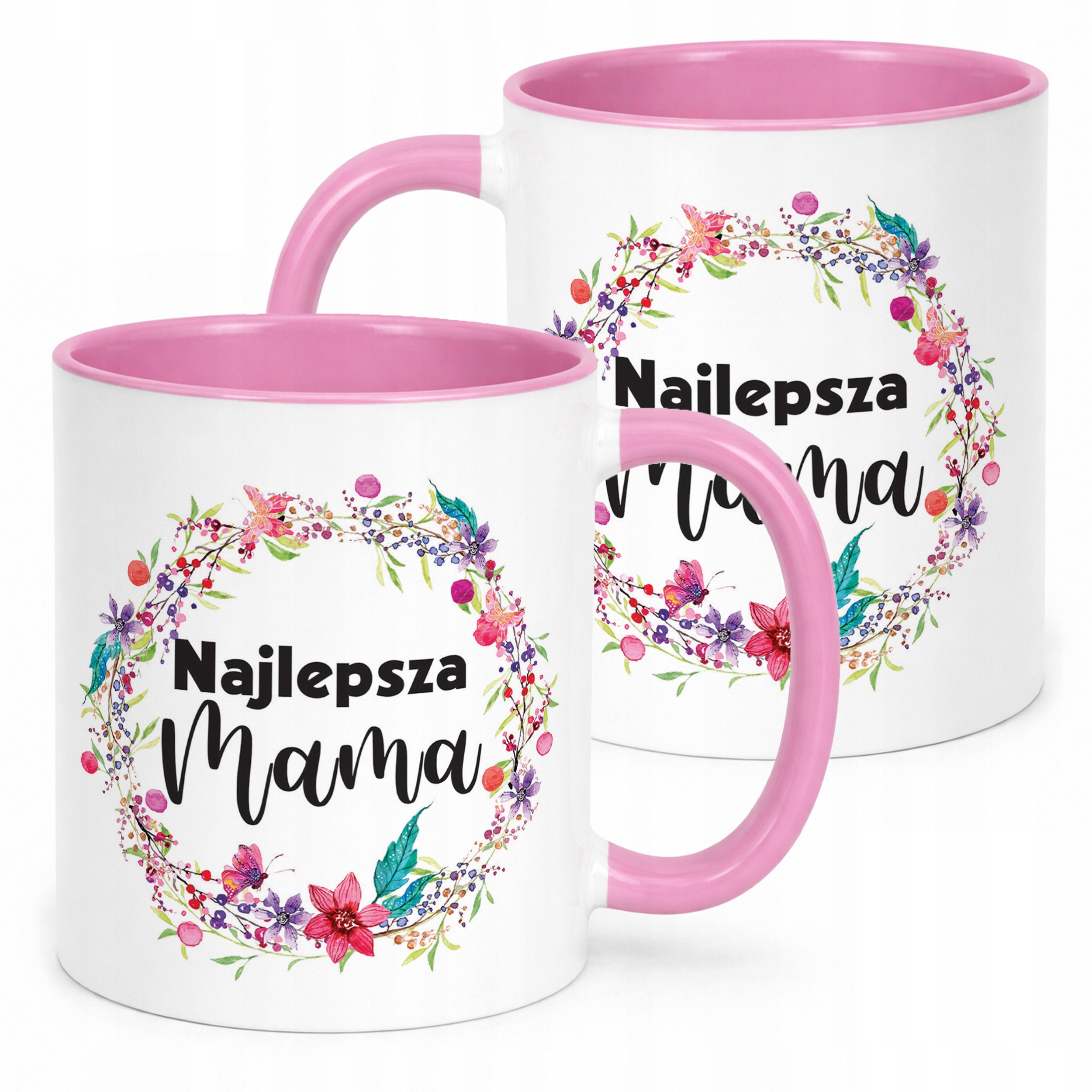 Kubek Różowy Dzień Matki Dla Mamy Prezent Najlepsza Mama