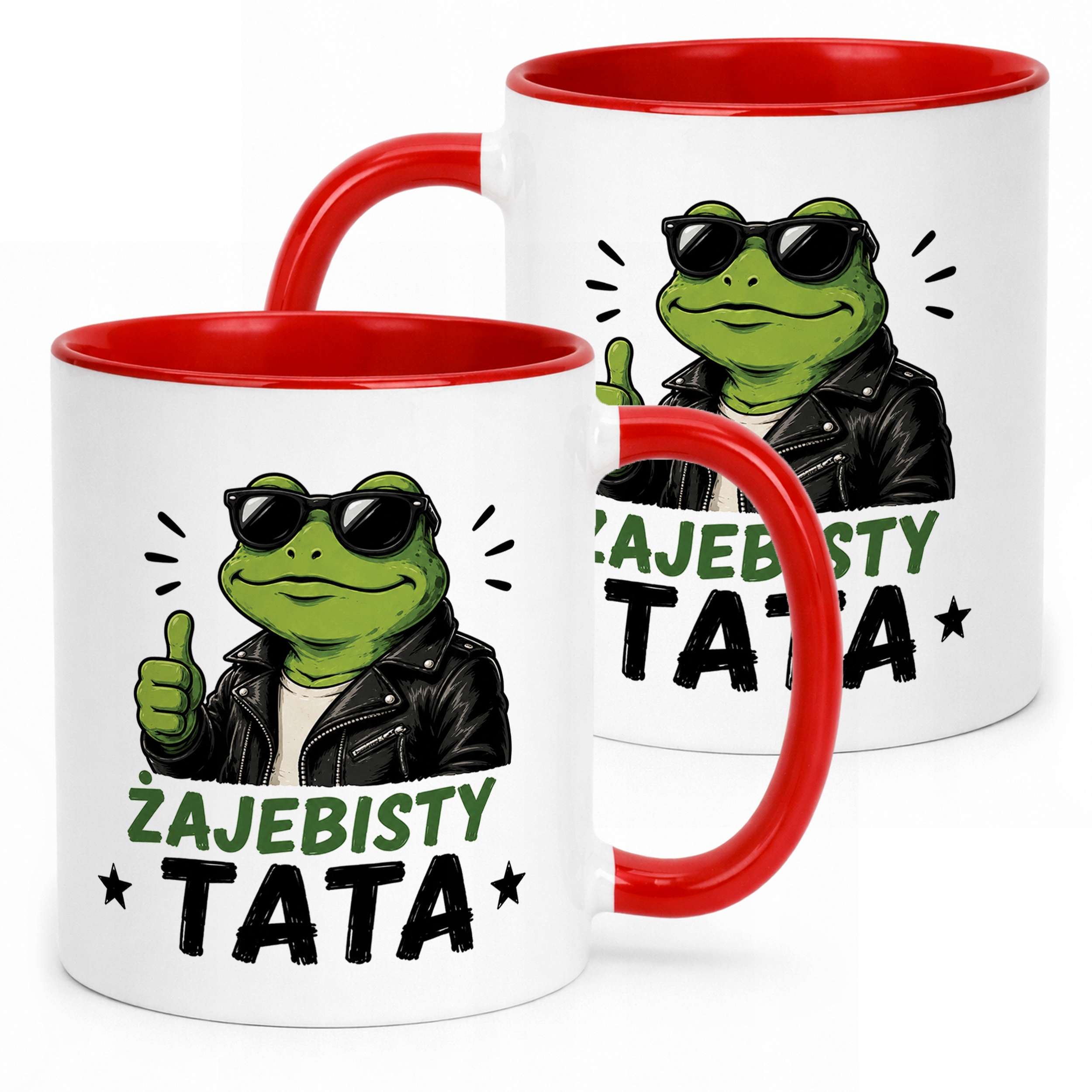 Kubek Czerwony Dzień Ojca prezent dla taty miły upominek