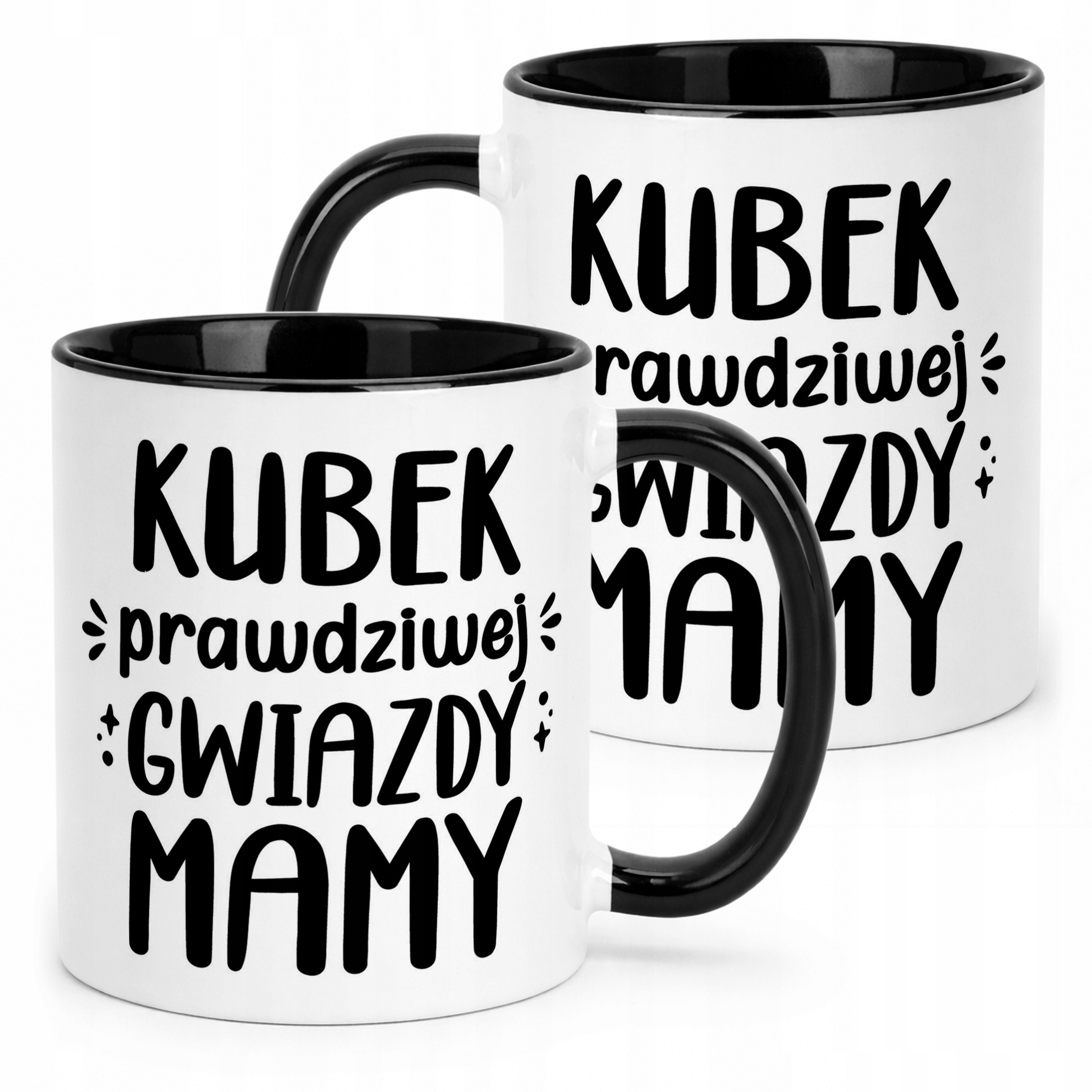 Kubek Czarny Dzień Matki Dla Mamy Prezent Kubek Prawdziwej Gwiazdy