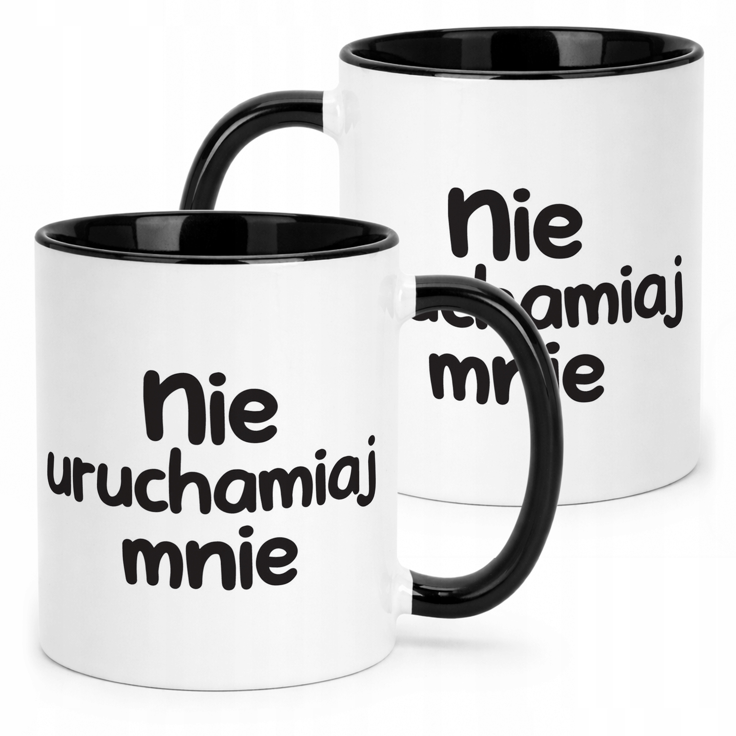 Kubek ceramiczn Nie Uruchamiaj Mnie Śmieszny Zabawny Prezent