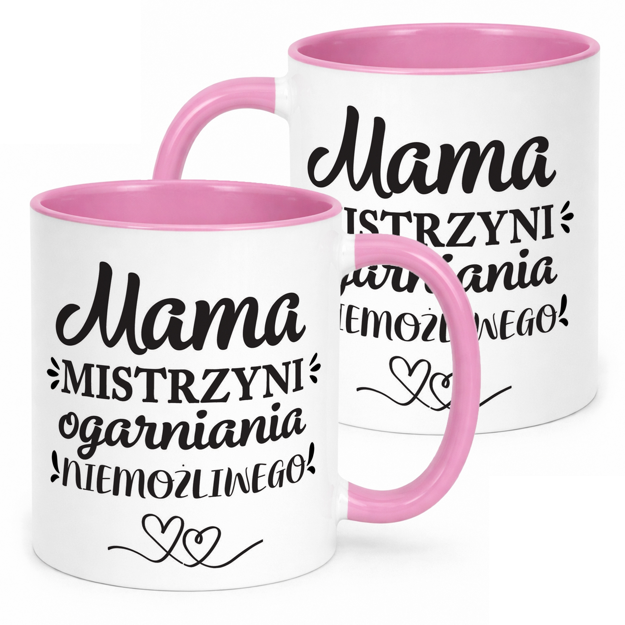 Kubek Różowy Dzień Matki Dla Mamy Prezent Mama Mistrzyni Ogarniania